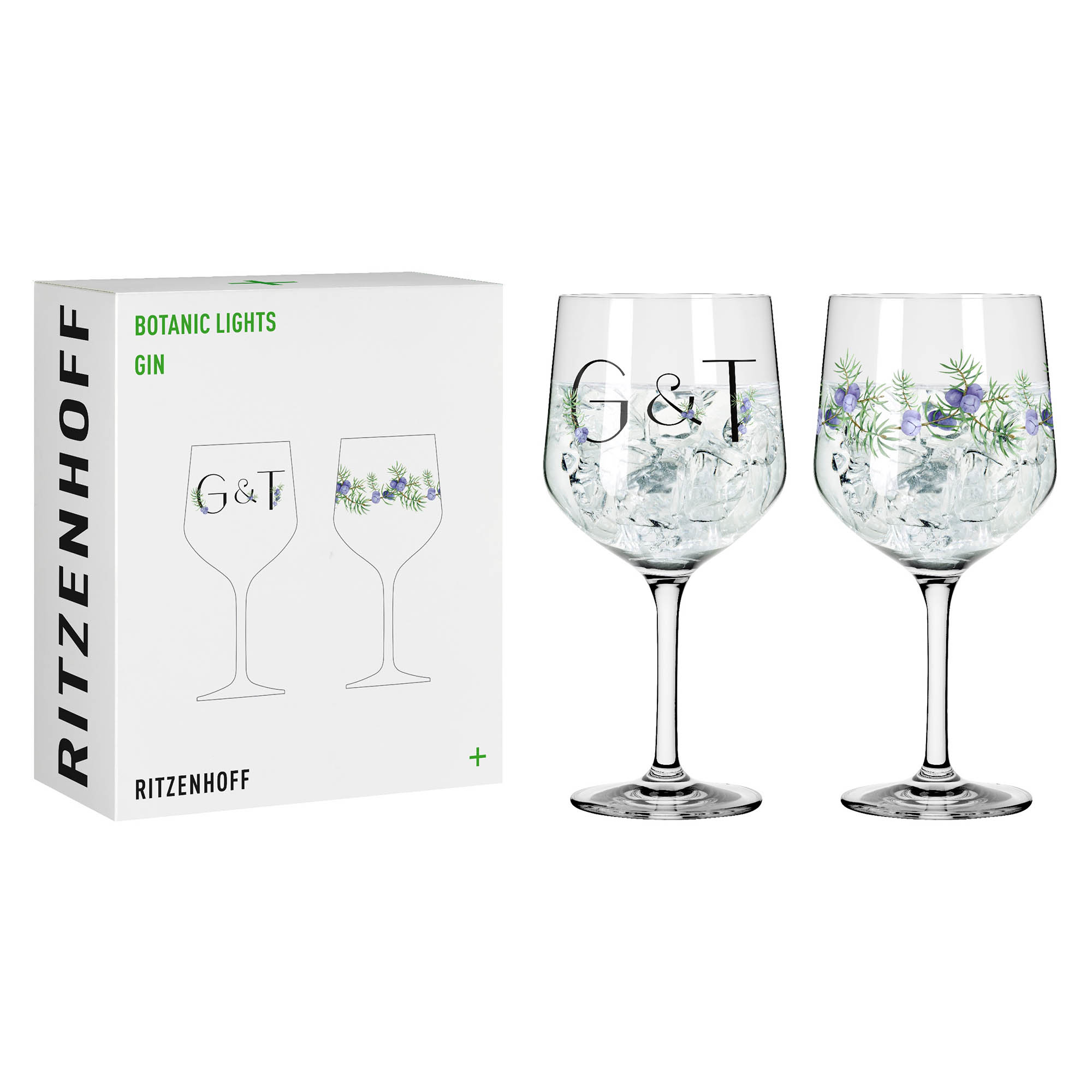 RITZENHOFF Ginkelch Longdrink-Glas BOTANIC LIGHTS #5 / #6 je 720 ml 2 Stück