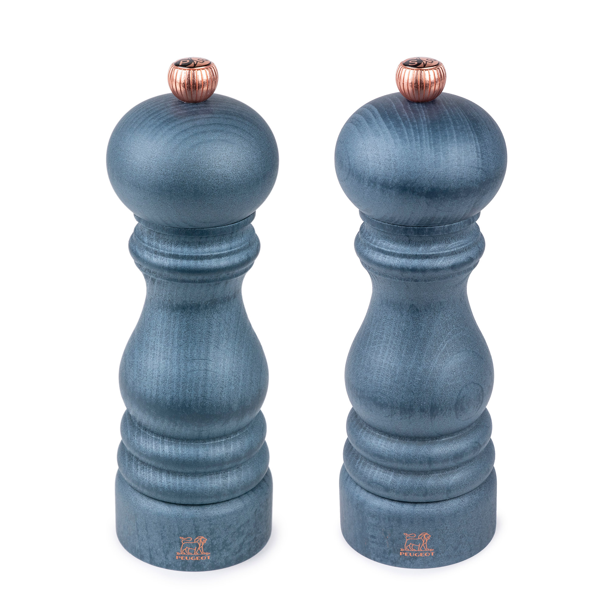 PEUGEOT 2er-Set PARIS DENIM Salz- und Pfeffermühle 18 cm jeansblau Zirlion