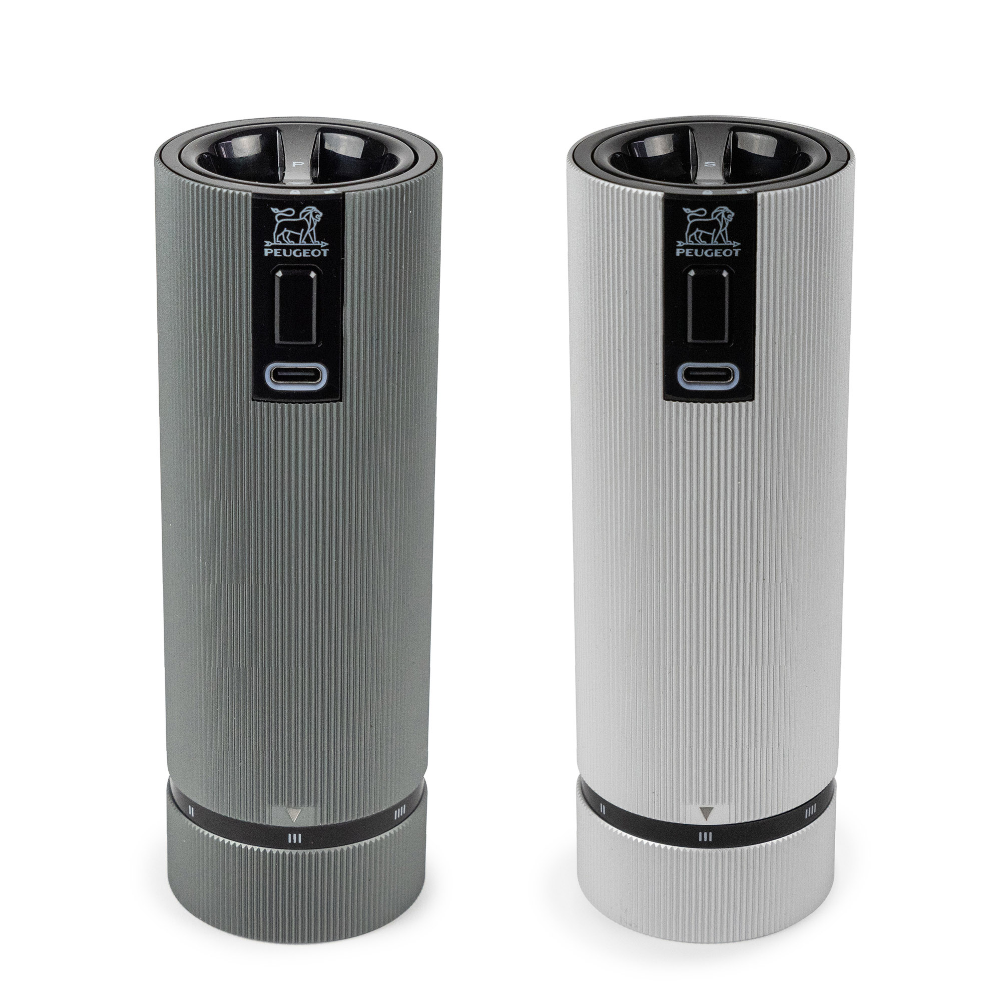 PEUGEOT Elektrische Pfeffer- und Salzmühle LINE ELECTRIC 15 cm U'Select Z Aluminium
