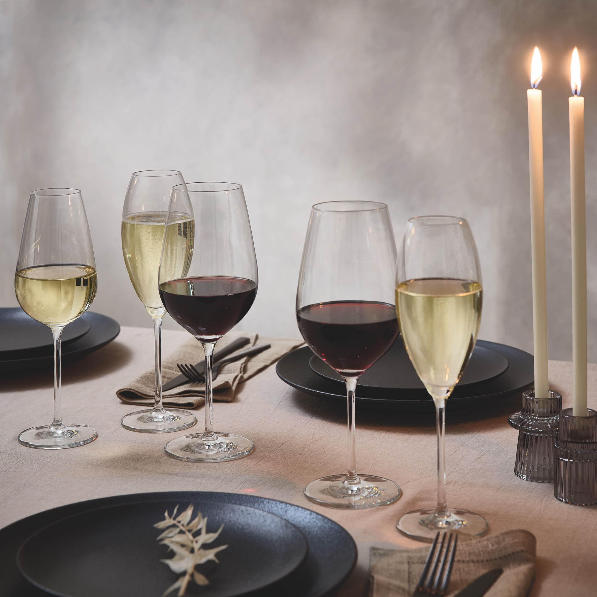 RITZENHOFF set of 2 champagne glasses GLANZLICHT Capacity 327 ml each