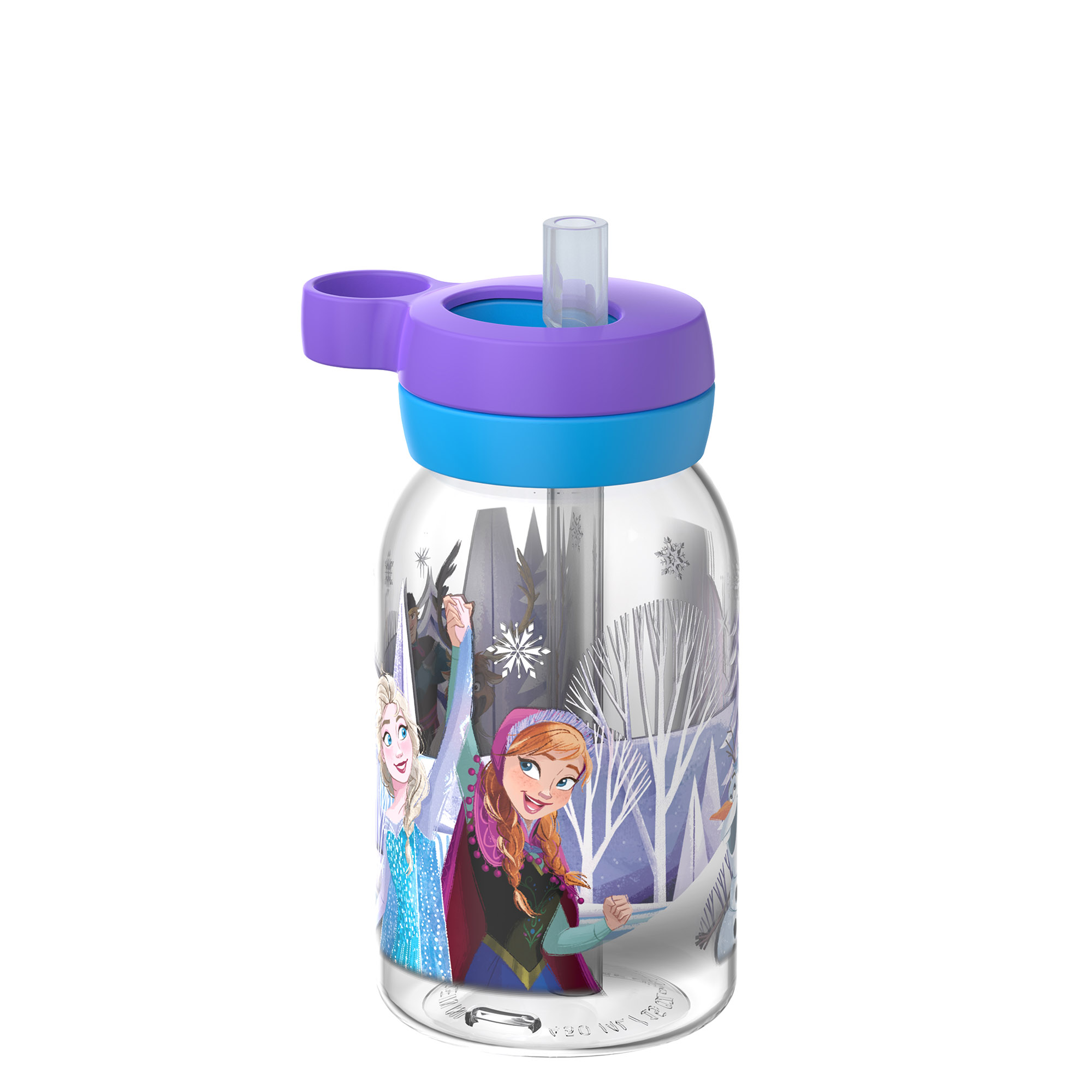 MEPAL Trinkflasche mit Trinkhalm CAMPUS 0,45 Liter Motiv FROZEN FRIENDS