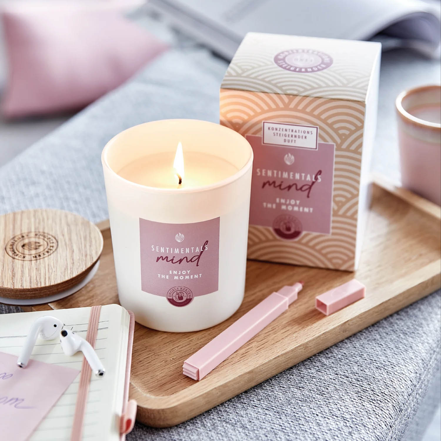 ENGELS KERZEN Duftkerze im Glas SENTIMENTALS MIND Enjoy the Moment 360 g