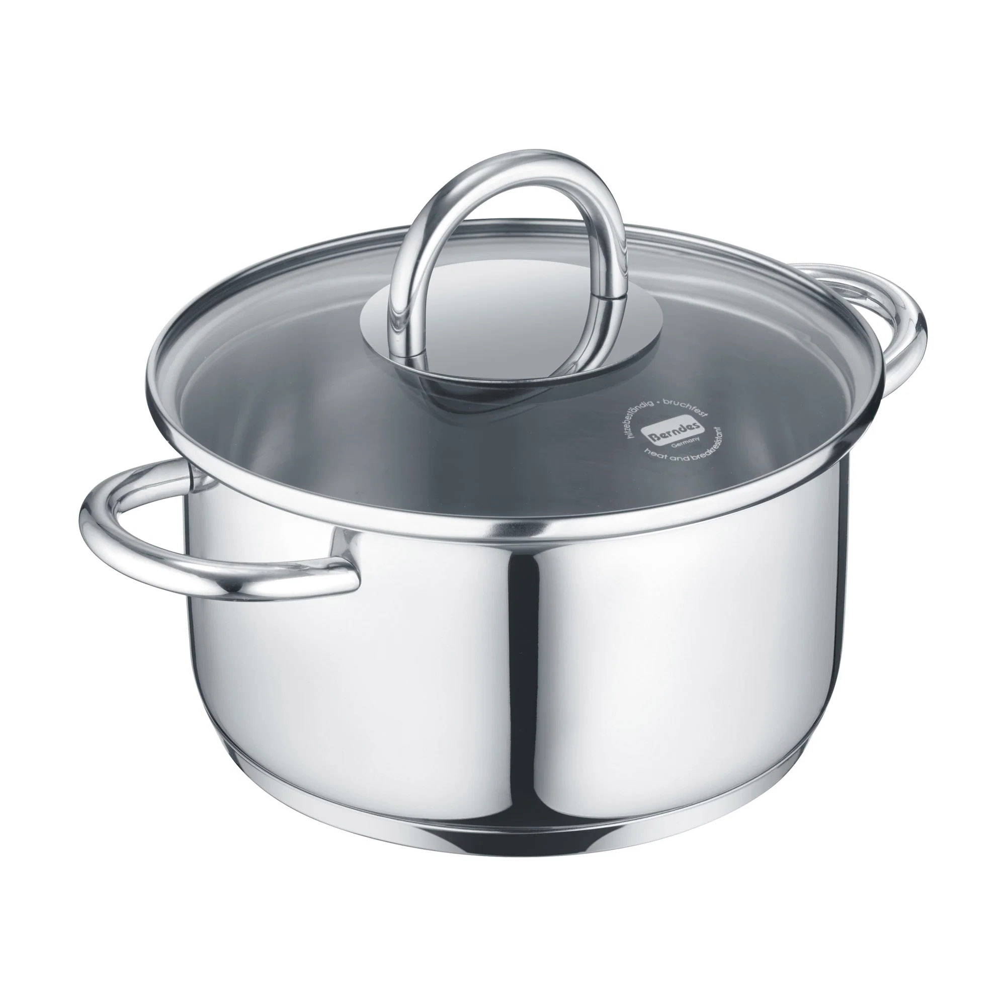 BERNDES Mini-Kochtopf B.MINI 12 cm 0,7 Liter mit Glasdeckel