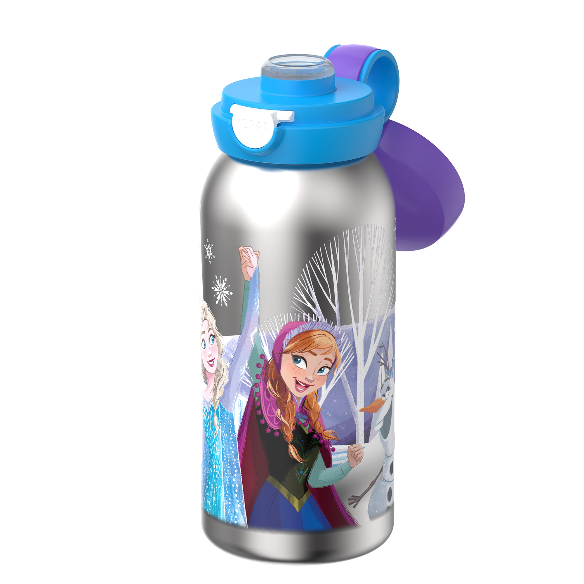 MEPAL Edelstahl-Trinkflasche mit Klappdeckel CAMPUS 0,6 Liter FROZEN FRIENDS