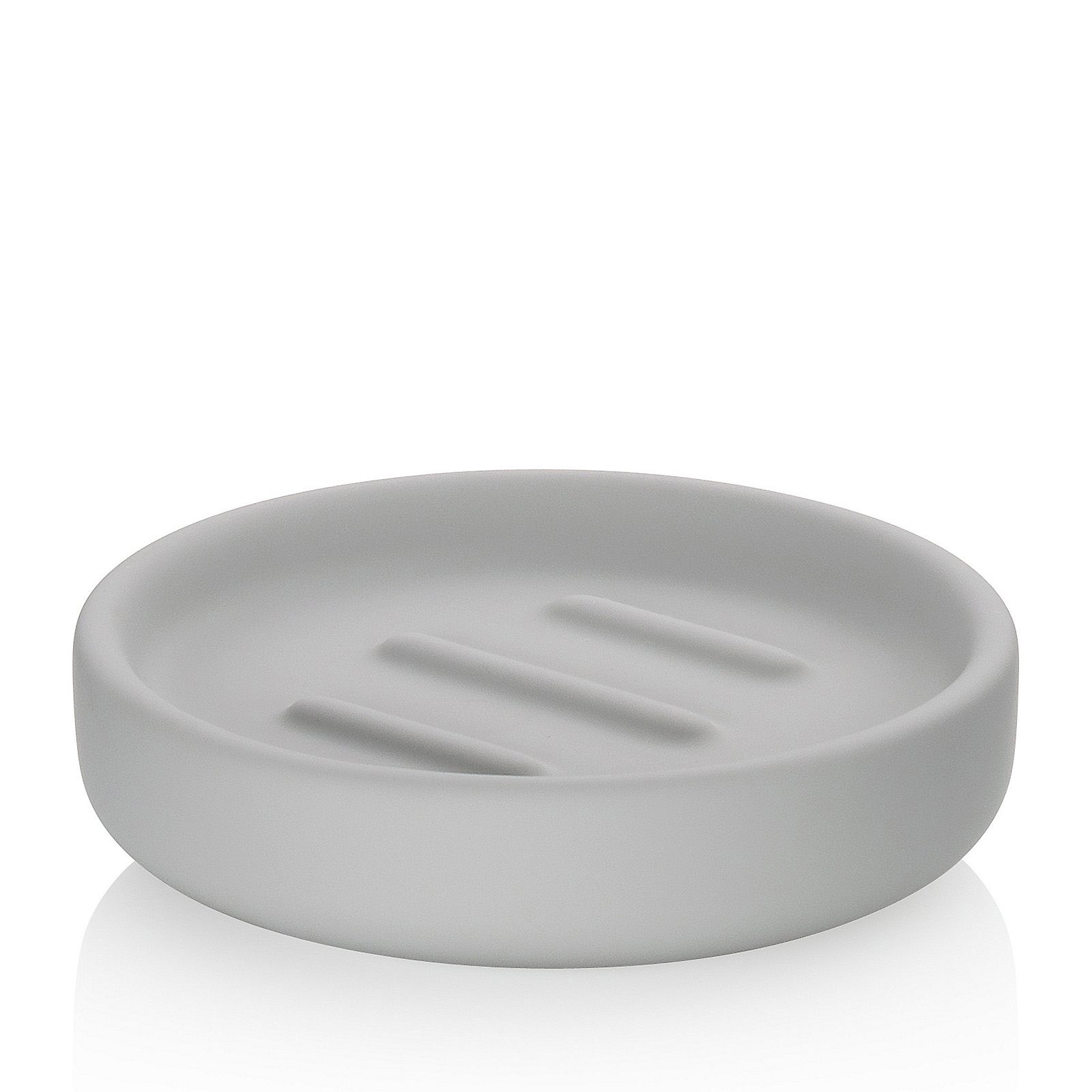 KELA Seifenschale SANA Keramik rund hellgrau