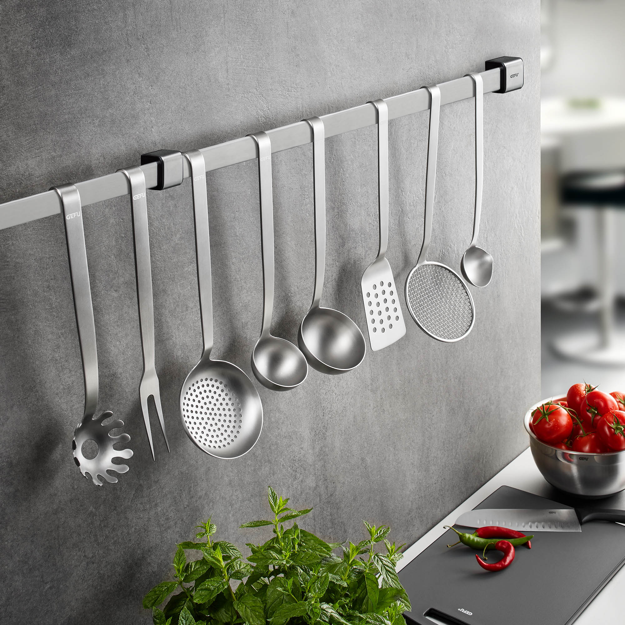 GEFU Küchenleiste Hakenleiste SMARTLINE 50 cm Edelstahl