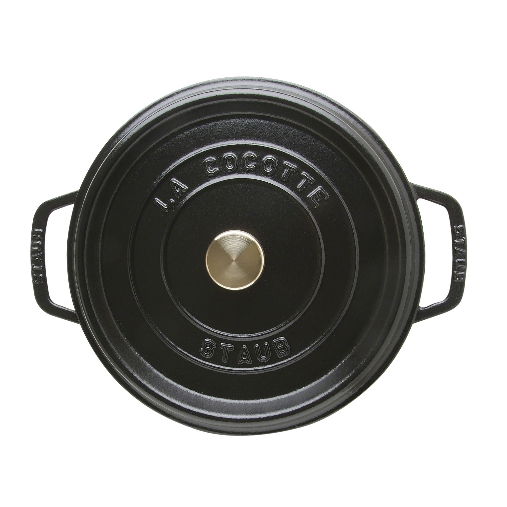 STAUB France Cocotte 24 cm - 3,8 Liter Gusseisen schwarz
