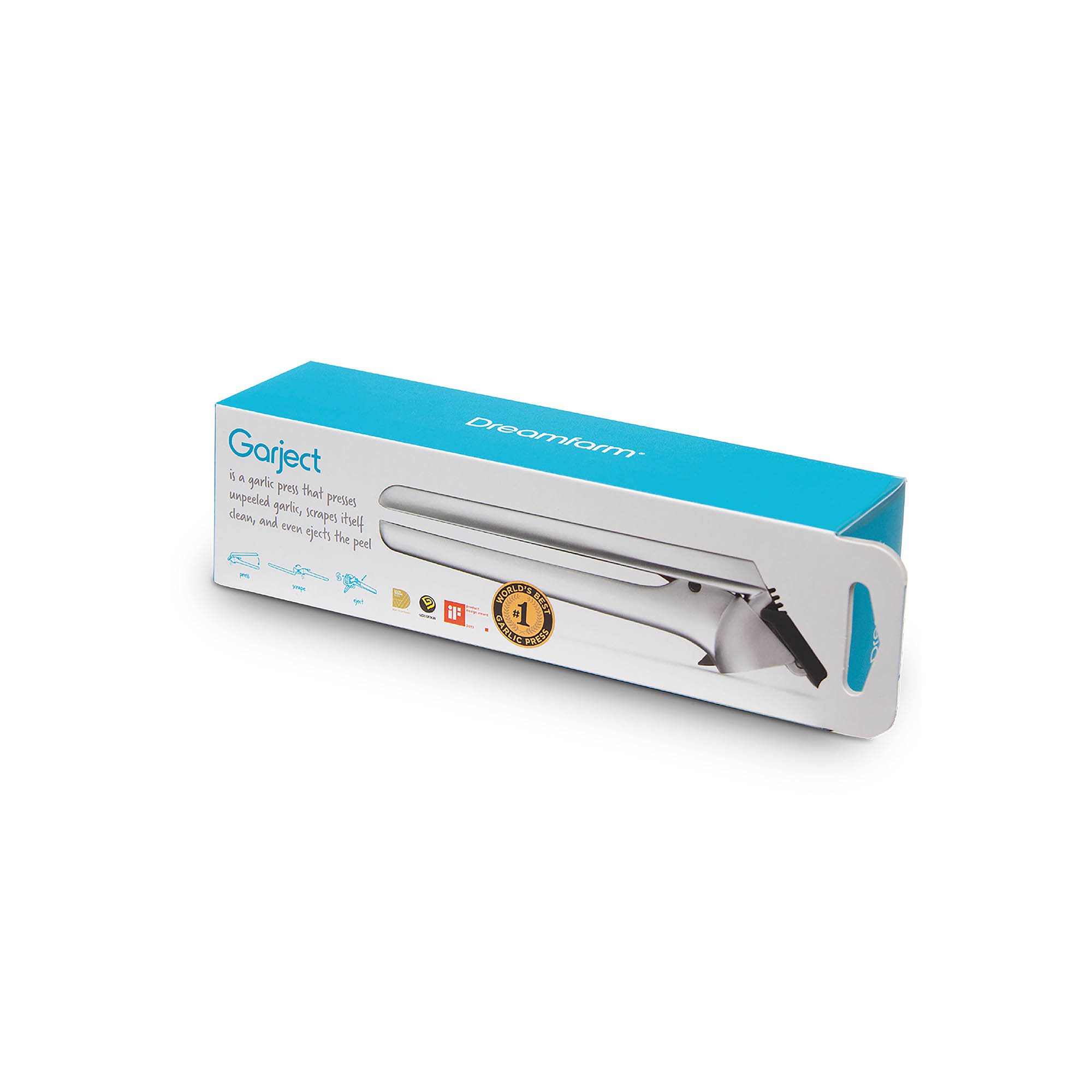 DREAMFARM Knoblauchpresse mit Abstreifer GARJECT
