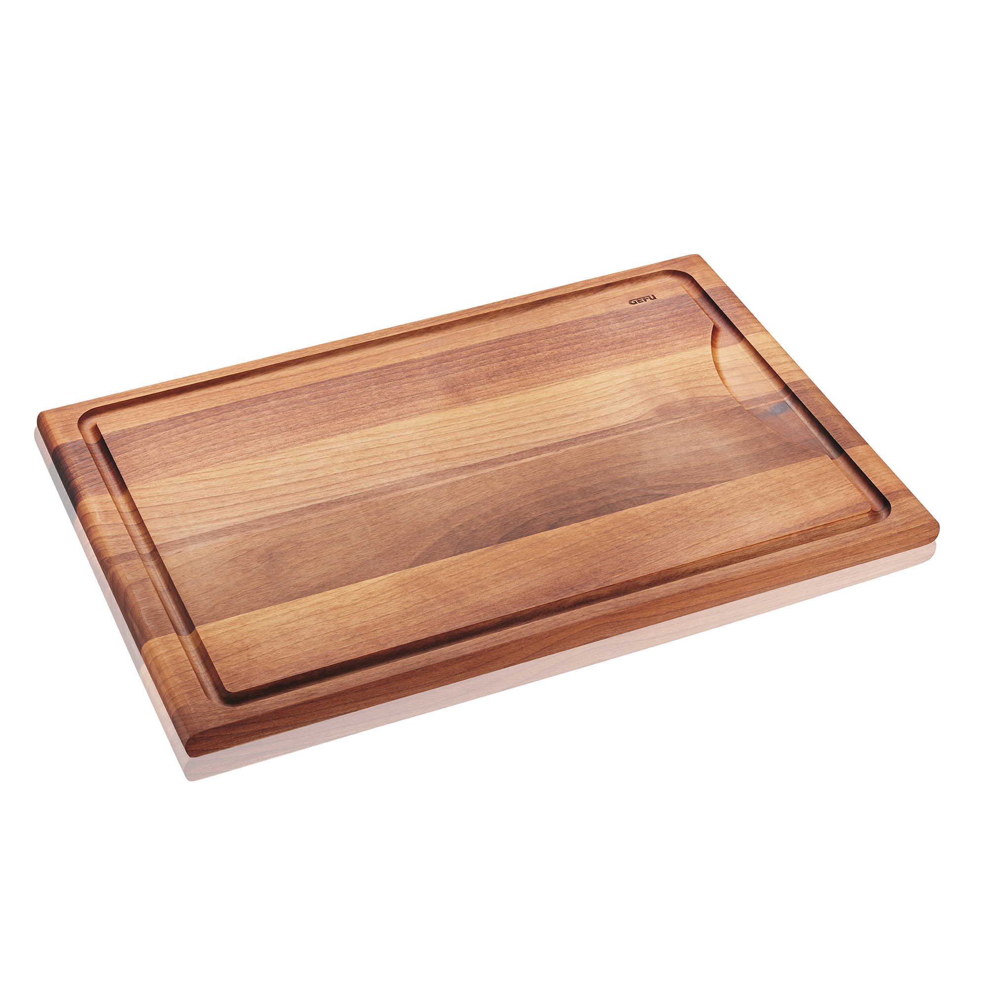 GEFU Schneidebrett ENNO groß aus Walnussholz  44 x 30 cm mit Saftrille