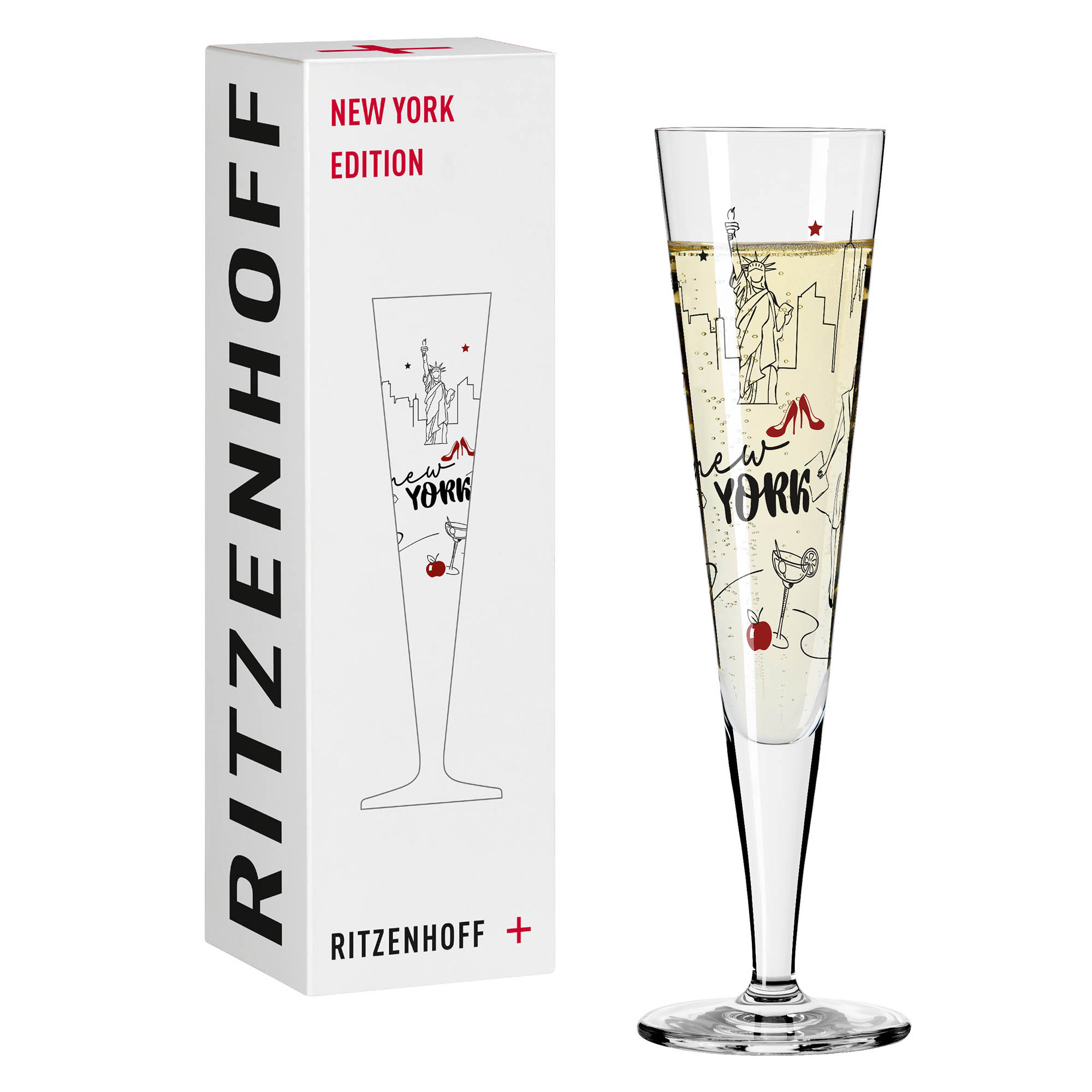 RITZENHOFF Champagne glass CHAMPUS NEW YORK EDITION Capacity 205 ml