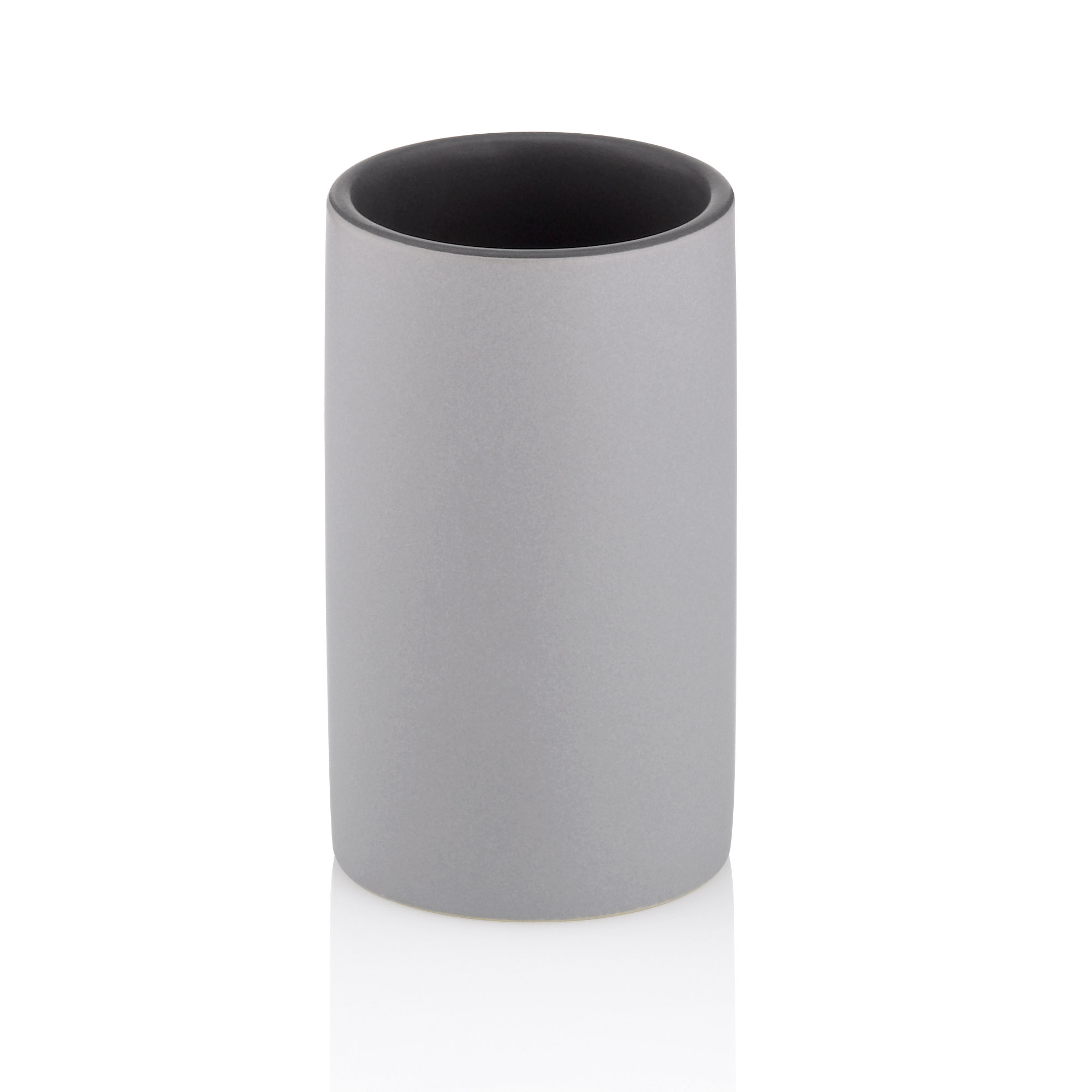 KELA Zahnputzbecher Zahnbürstenhalter MATSI hellgrau