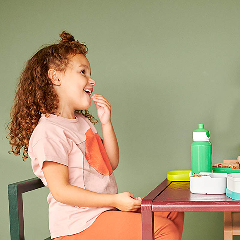 MEPAL Ersatzdeckel für Pop-up-Trinkflasche für Kinder CAMPUS 0,4 Liter pink