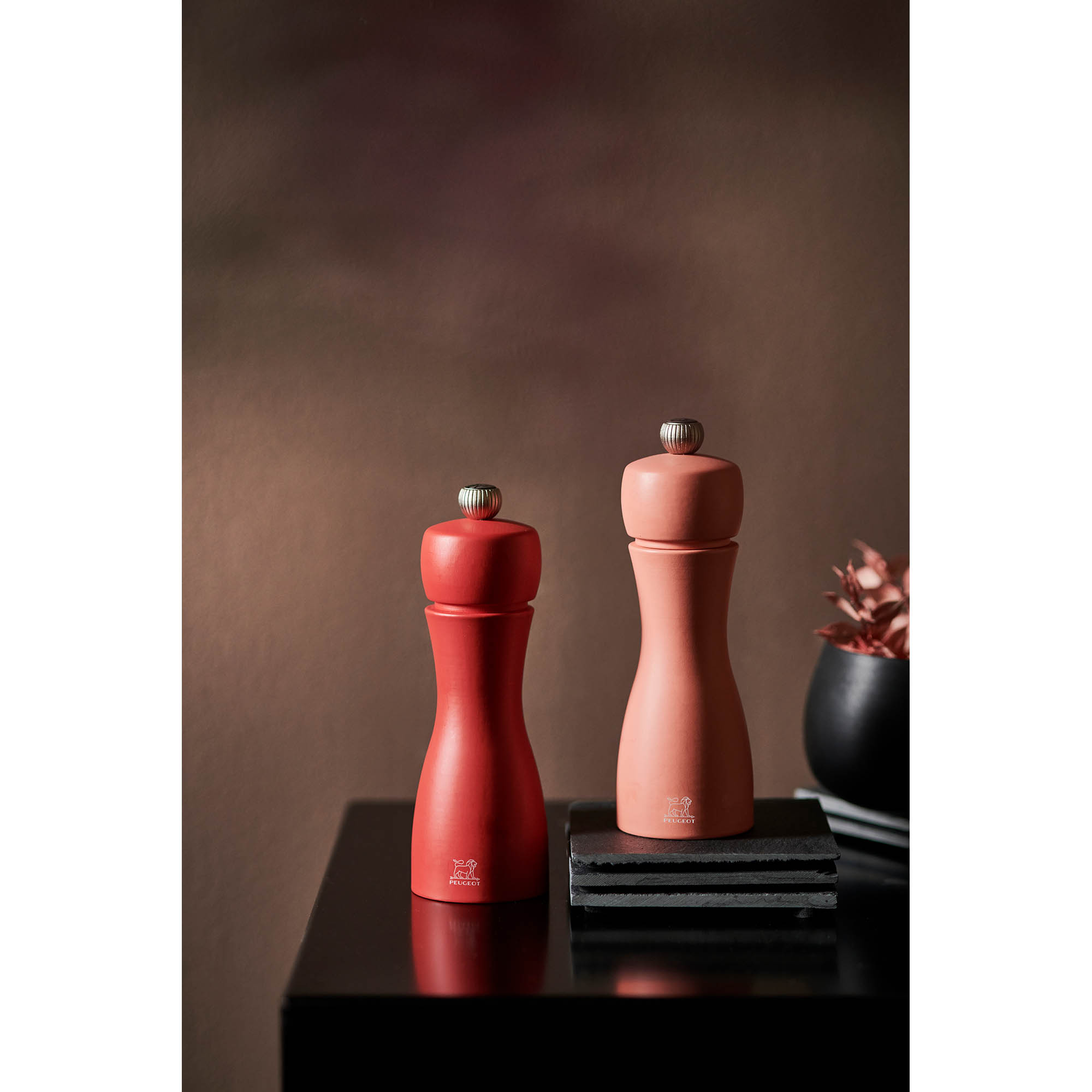 PEUGEOT Pfeffermühle Salzmühle TAHITI ZIRLION Duo Set 15 cm ELEMENTS - FEUER