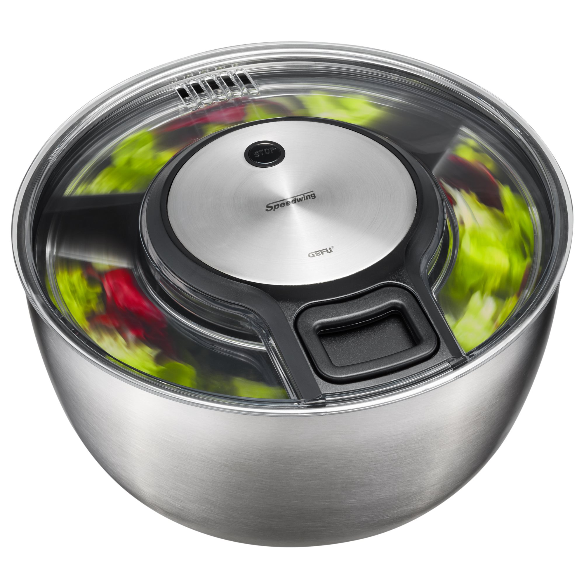 GEFU Salatschleuder SPEED WING Edelstahl 5 Liter