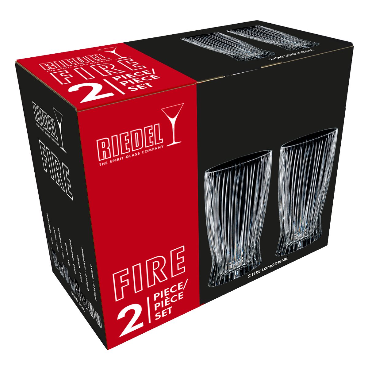 RIEDEL Tumbler Collection Longdrinkglas FIRE 2 Stück im Set Inhalt 375 ml
