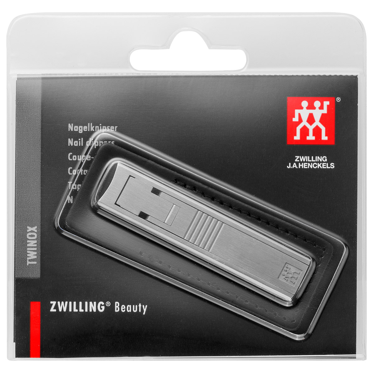 ZWILLING Beauty Twin S nail clippers 6 cm stainless steel with leather cover