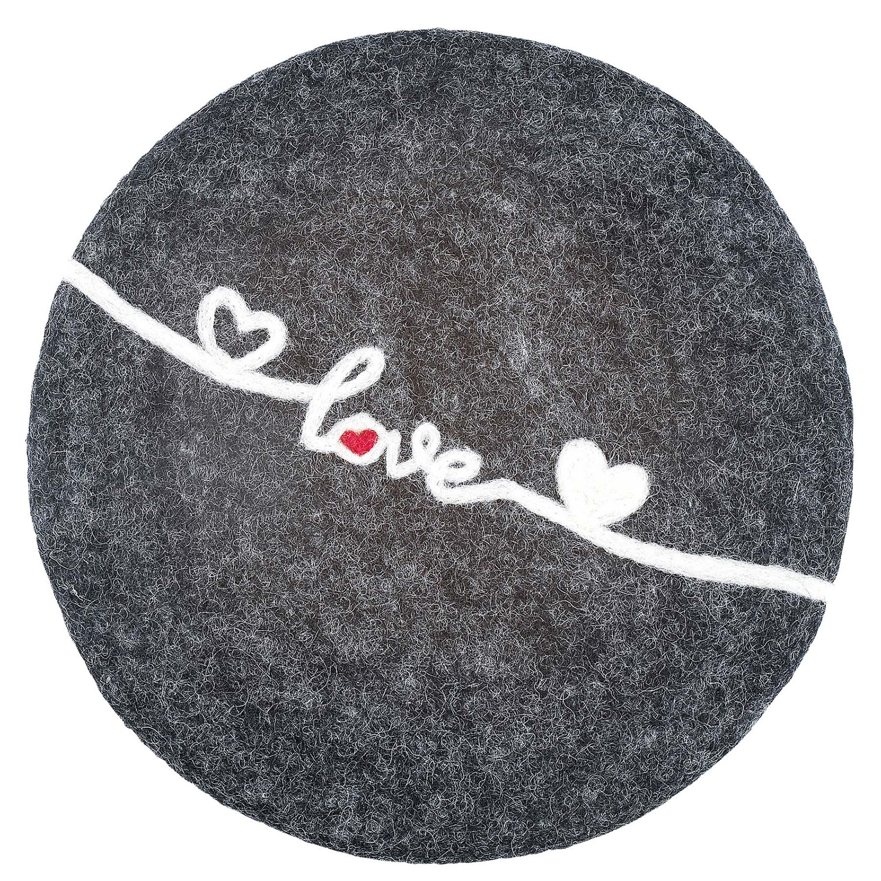 CILIO Untersetzer aus 100% Schafwolle LANA LOVE rund 21 cm