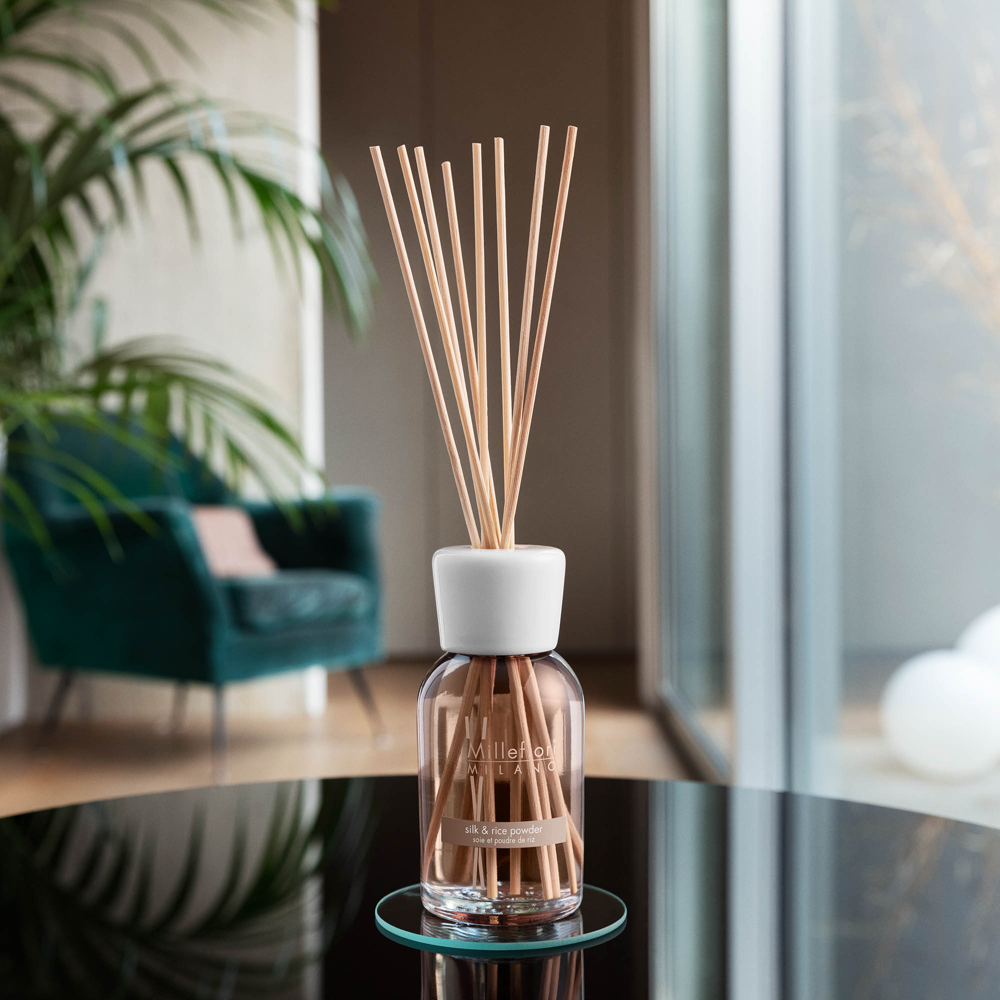 MILLEFIORI MILANO Raumduft Diffuser 500 ml SILK & RICE POWDER