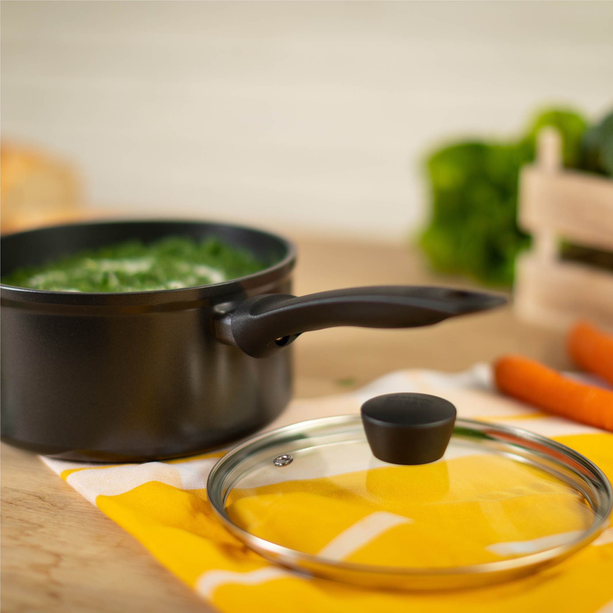 KUHN RIKON Topf-Set EASY INDUCTION 3-teilig Kochtopf, Stielkasserolle, Bratpfanne