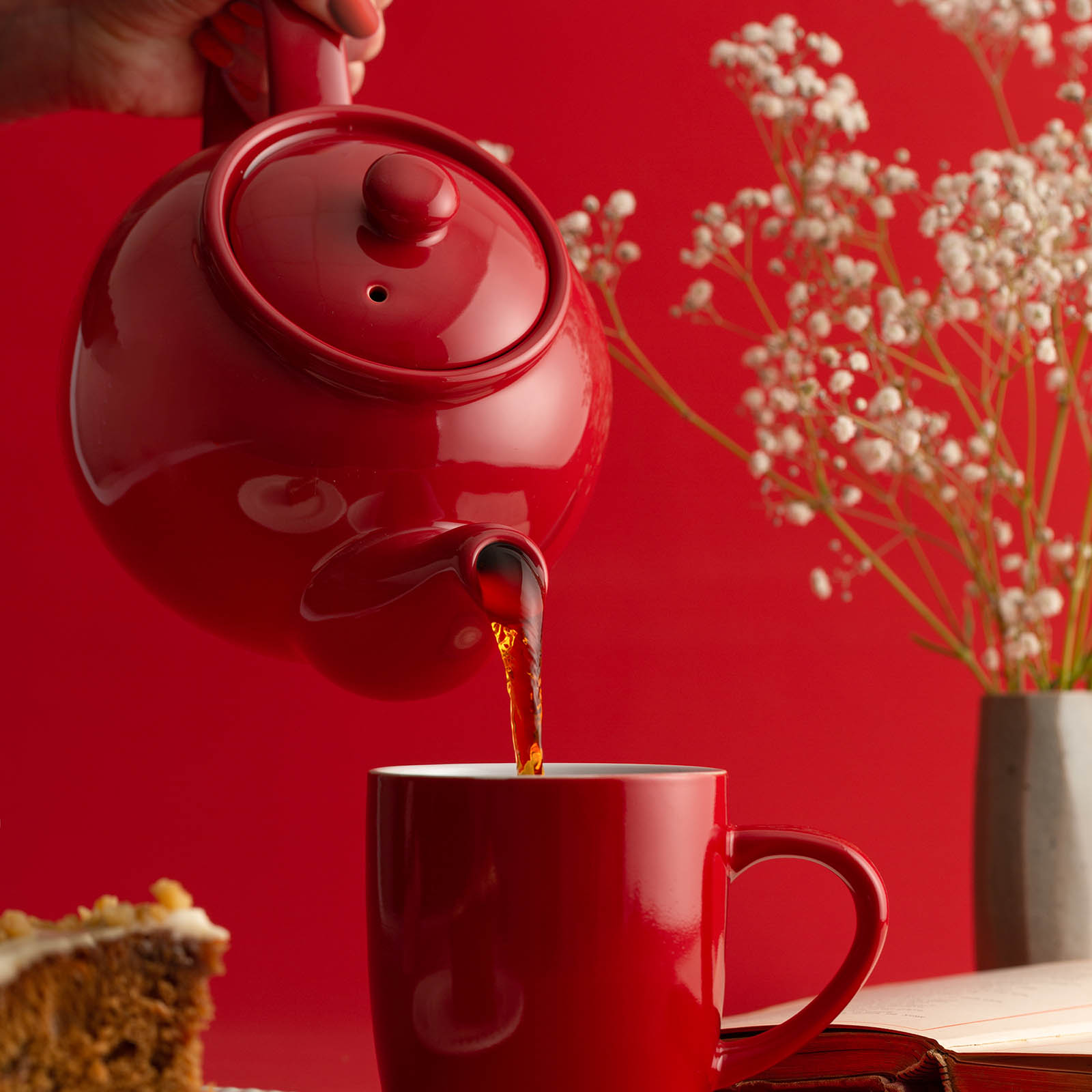 PRICE & KENSINGTON Teekanne 0,45 Liter für 2 Tassen glänzend rot