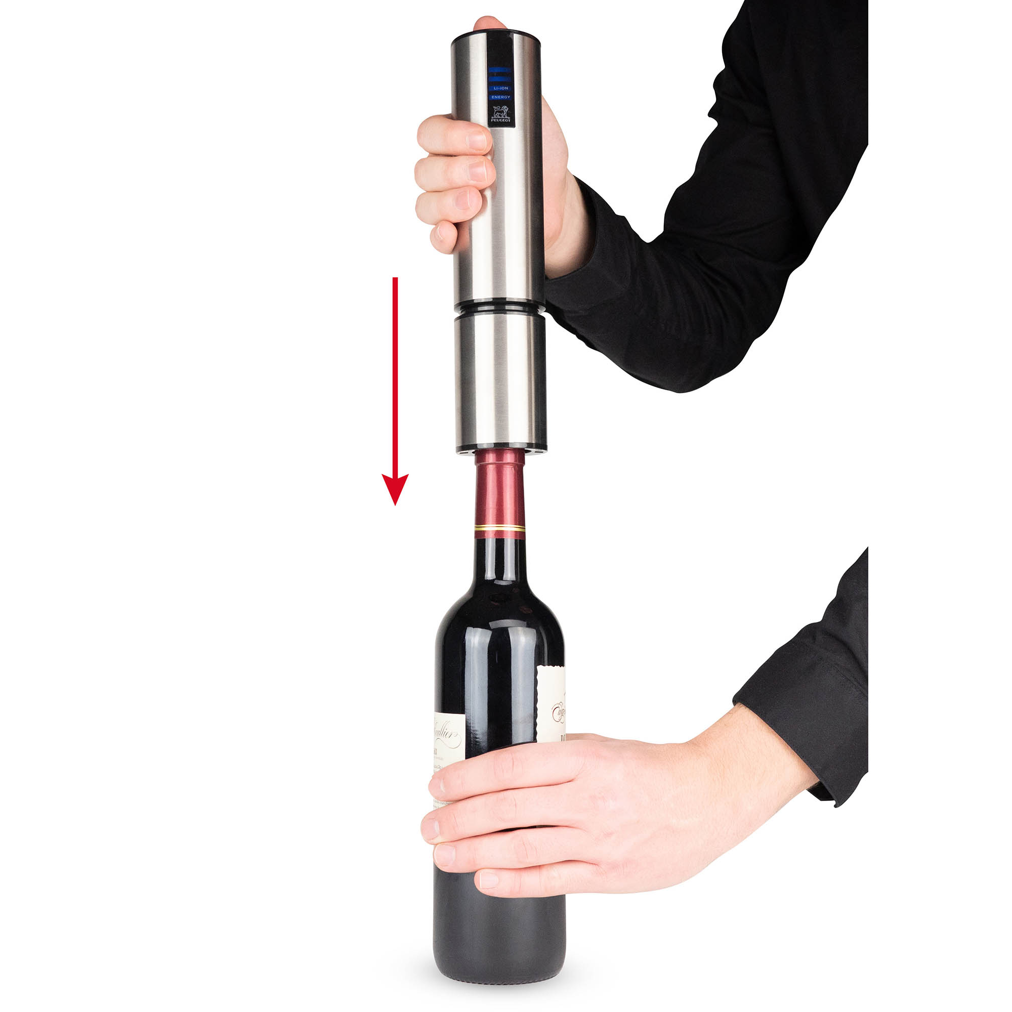 PEUGEOT electric corkscrew ELIS TOUCH Lithium-Ion stainless steel