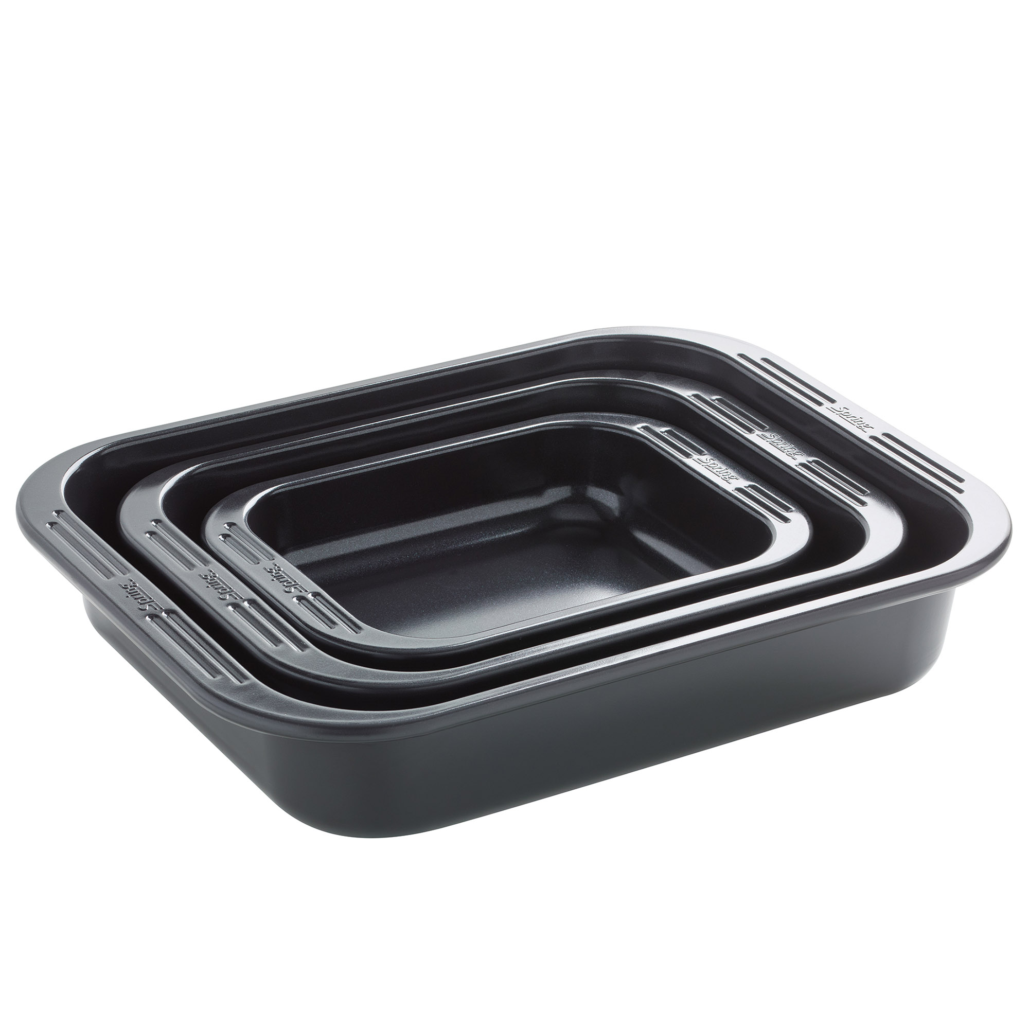 SPRING Bräter-Set 3-teilig CULINAR Auflaufformen antihaftbeschichtet PFAS-frei