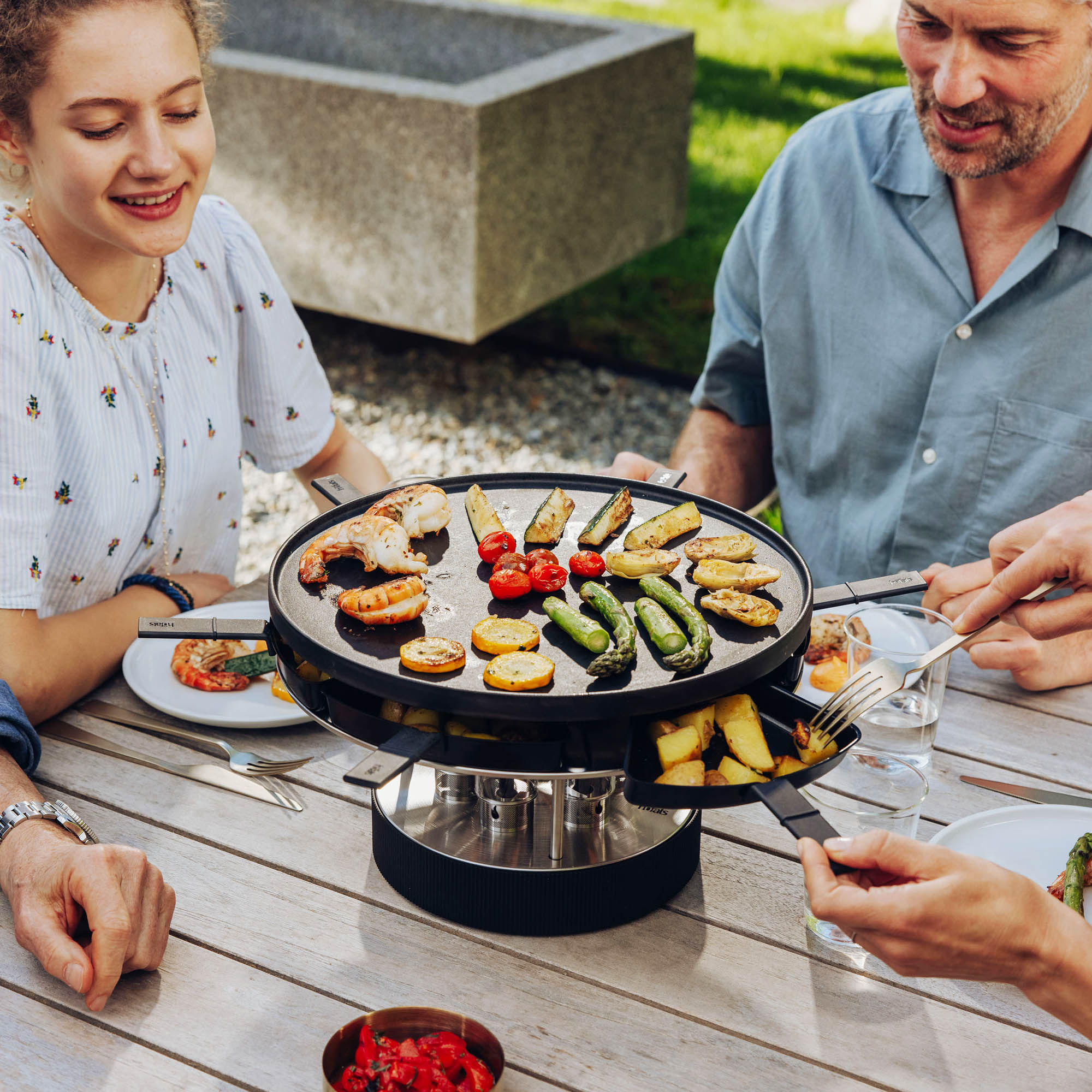 HÖFATS Set mit 6 Pfännchen für Tischgrill CIRCLE 35 Raclette-Pfännchen