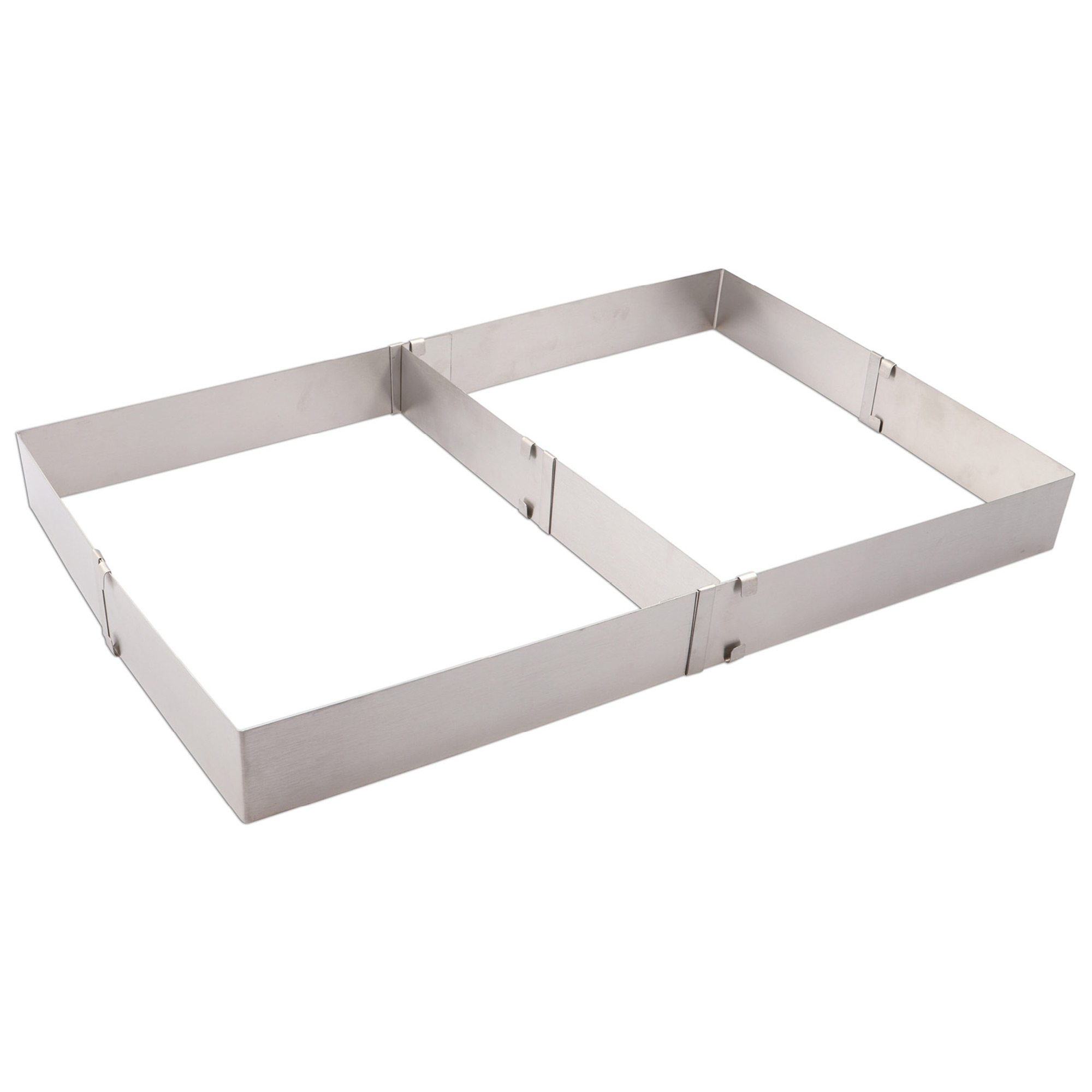 WEIS stainless steel baking frame infinitely adjustable from 28 x 18 cm to 52 x 33 cm