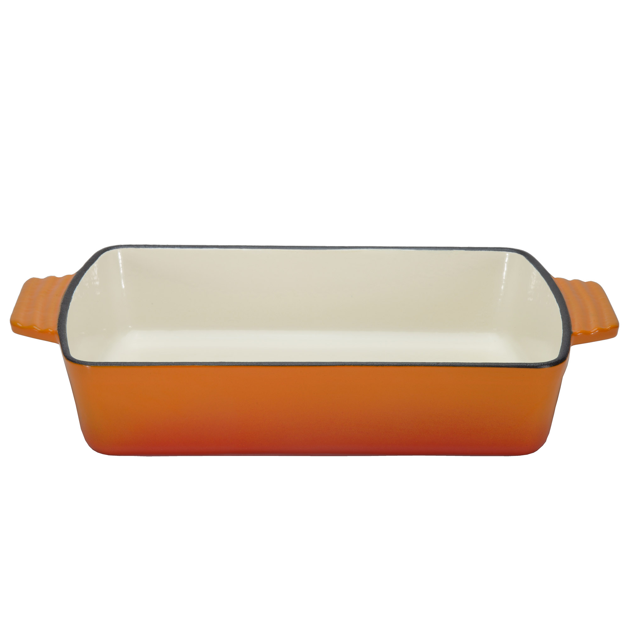 GSW Auflaufform ORANGE SHADOW aus Gusseisen rechteckig 32 x 22 cm