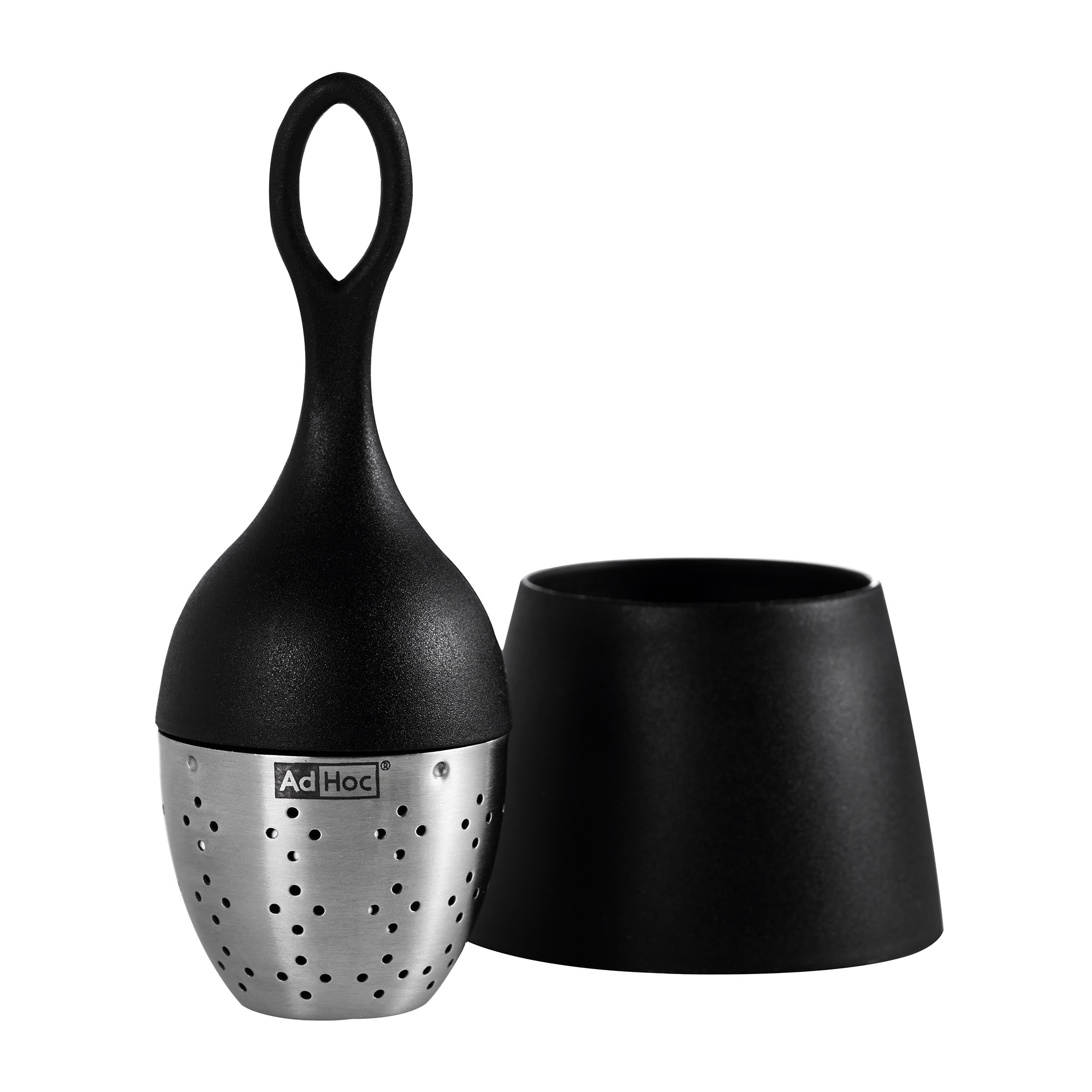 AdHoc Schwimmender Teefilter FLOATEA Tee-Ei schwarz