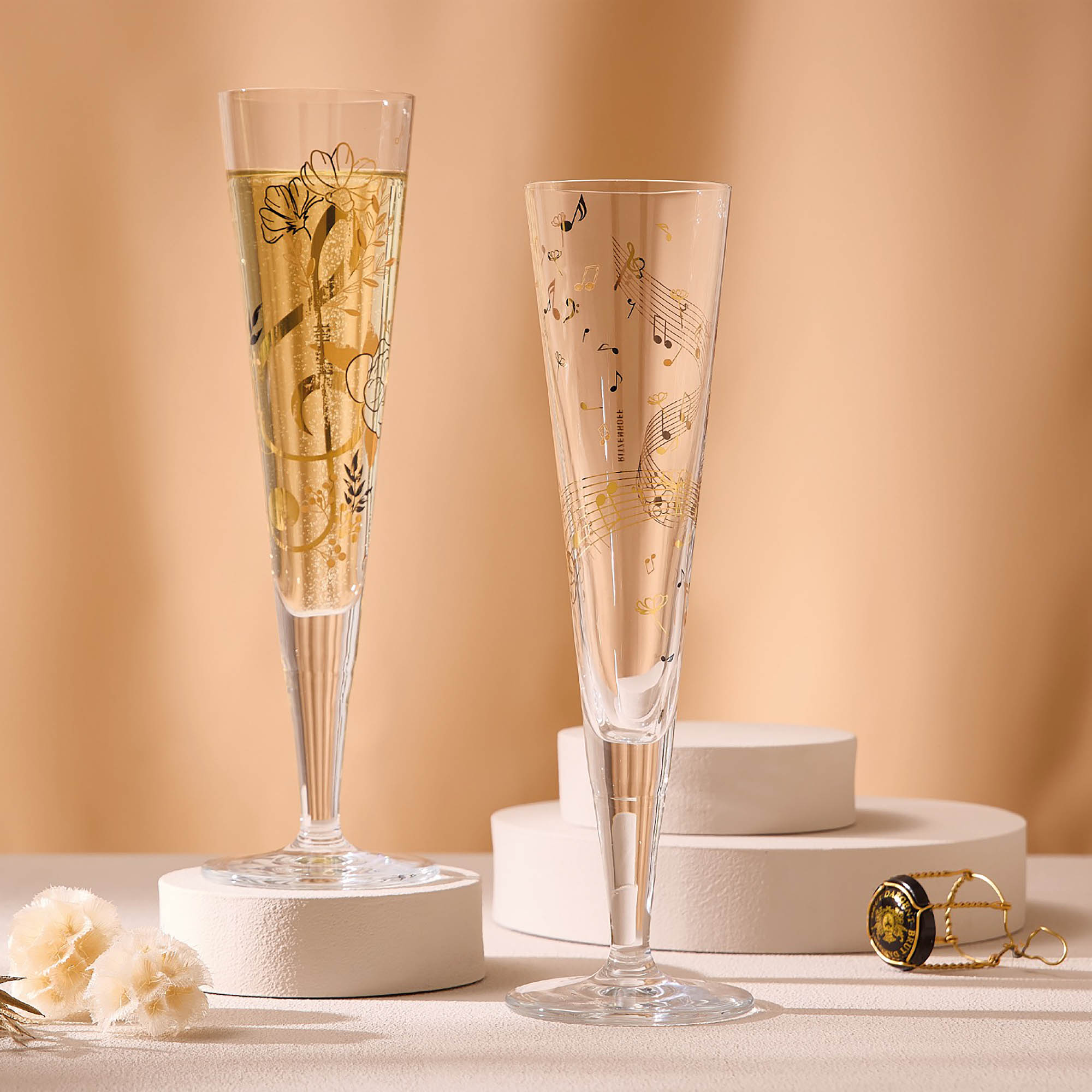 RITZENHOFF Champagne glass GOLDNACHT No 46 Contents 205 ml