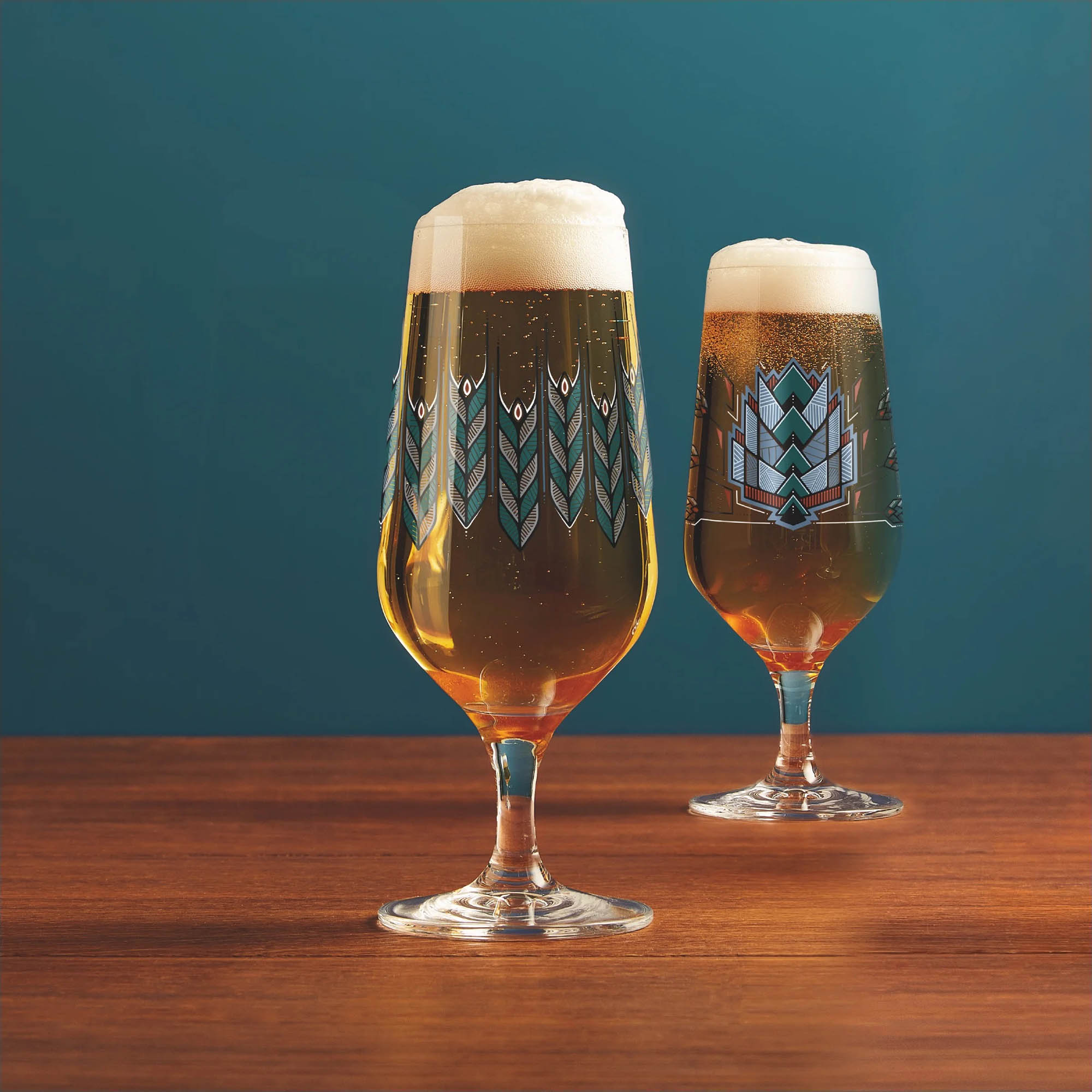RITZENHOFF Bierglas Pilsglas BRAUCHZEIT F23 Set mit 2 Stück Inhalt je 374 ml