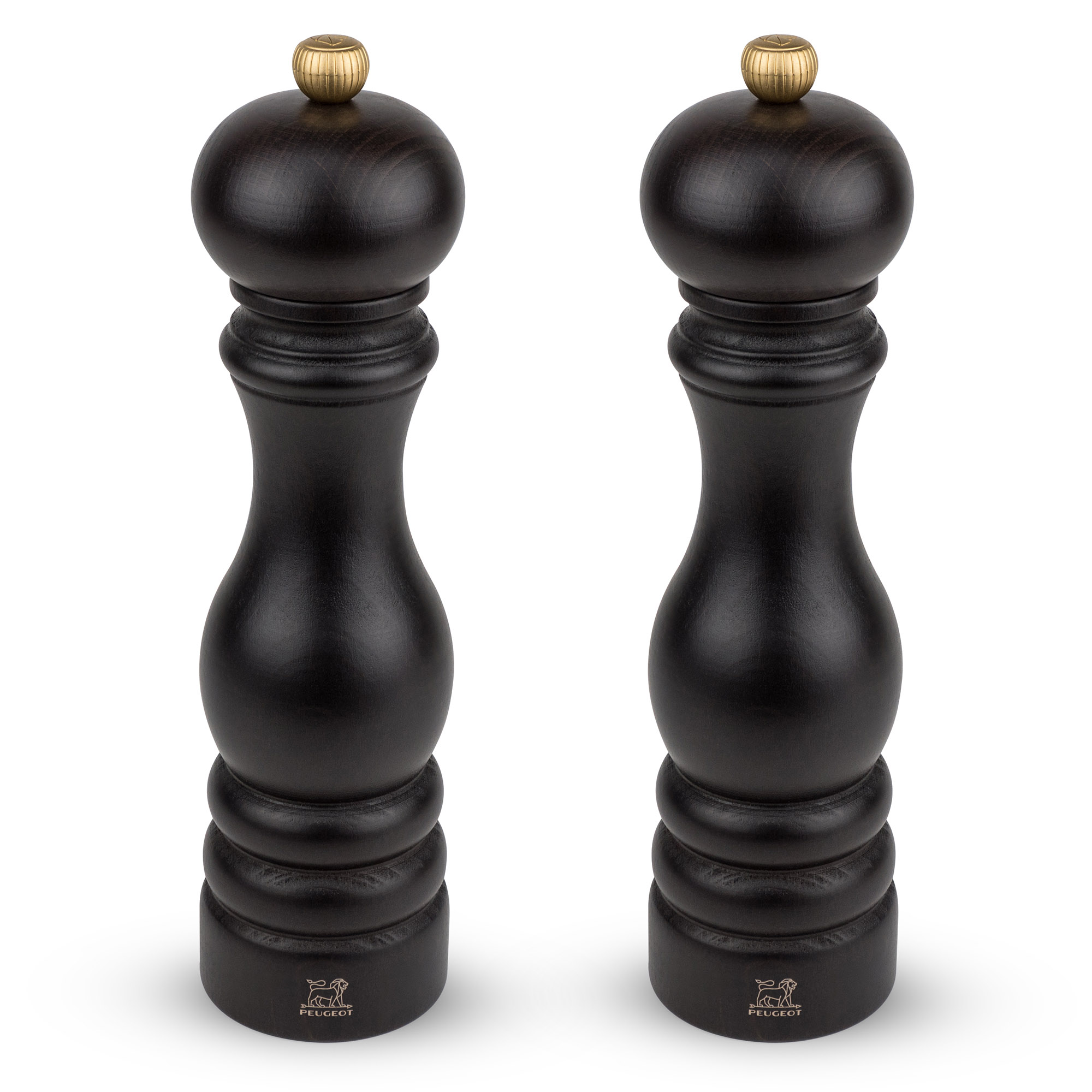PEUGEOT 2er-Set PARIS DUO Salz- + Pfeffermühle 22 cm schokolade Zirlion-Mahlwerk