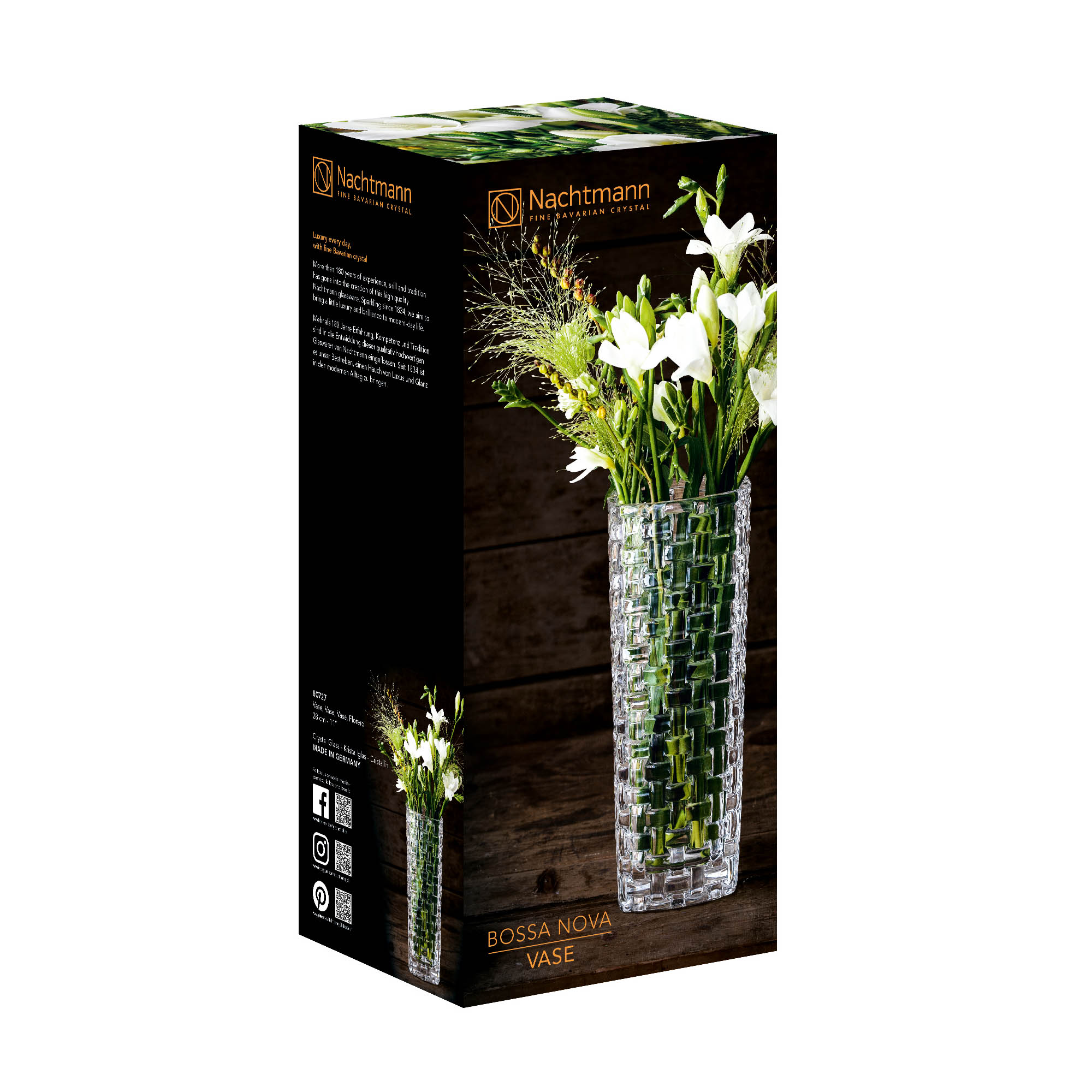 NACHTMANN Serie BOSSA NOVA Vase Blumenvase 28 cm