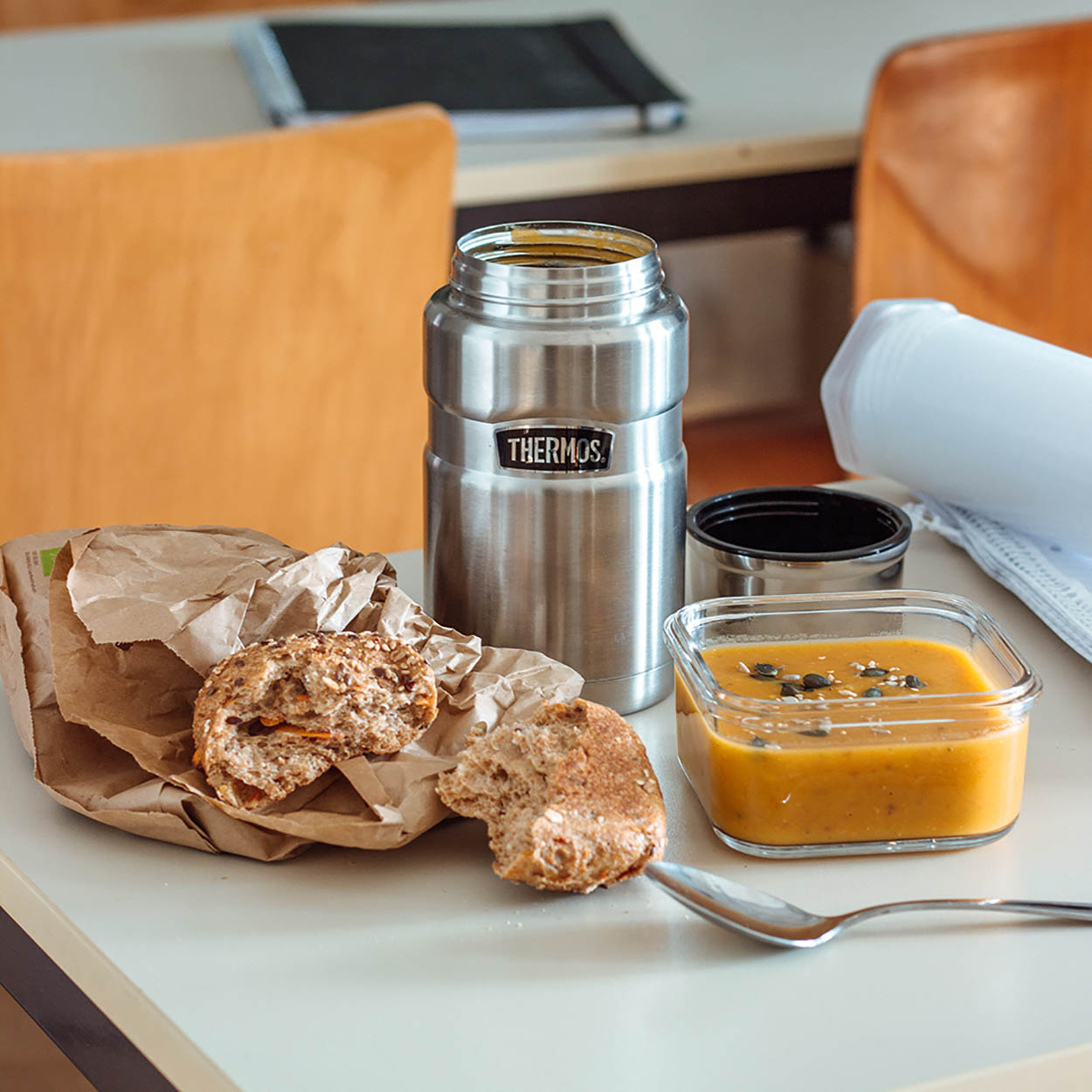 THERMOS STAINLESS KING FOOD JAR 0.71 L stainless steel matt double-walled