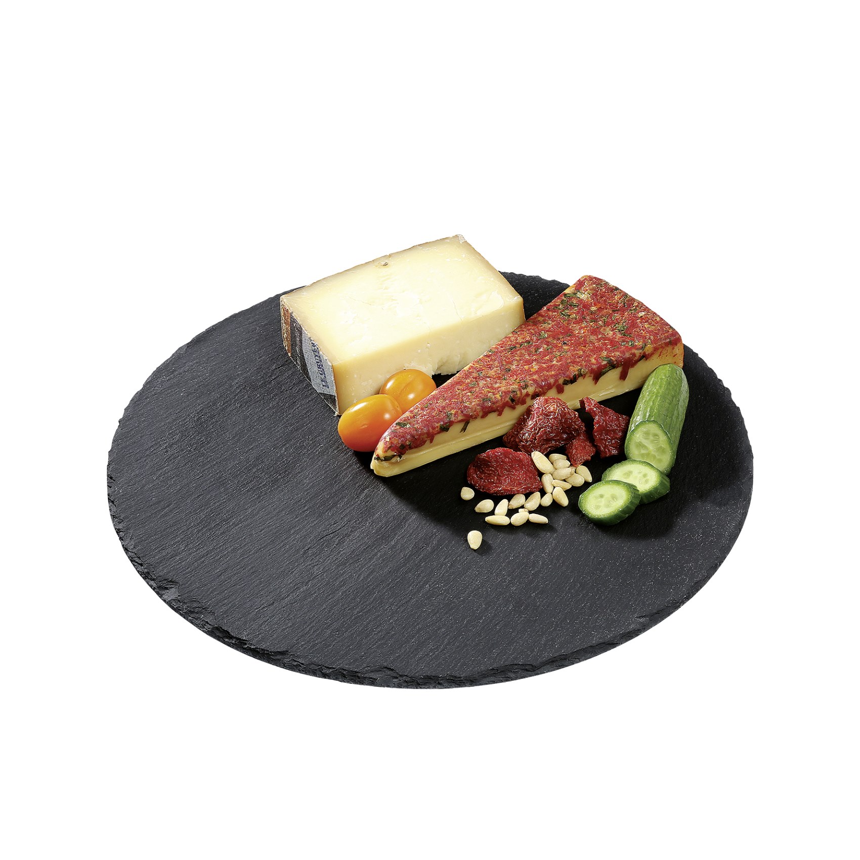 CILIO Formaggio Schieferplatte rund Durchmesser 30 cm