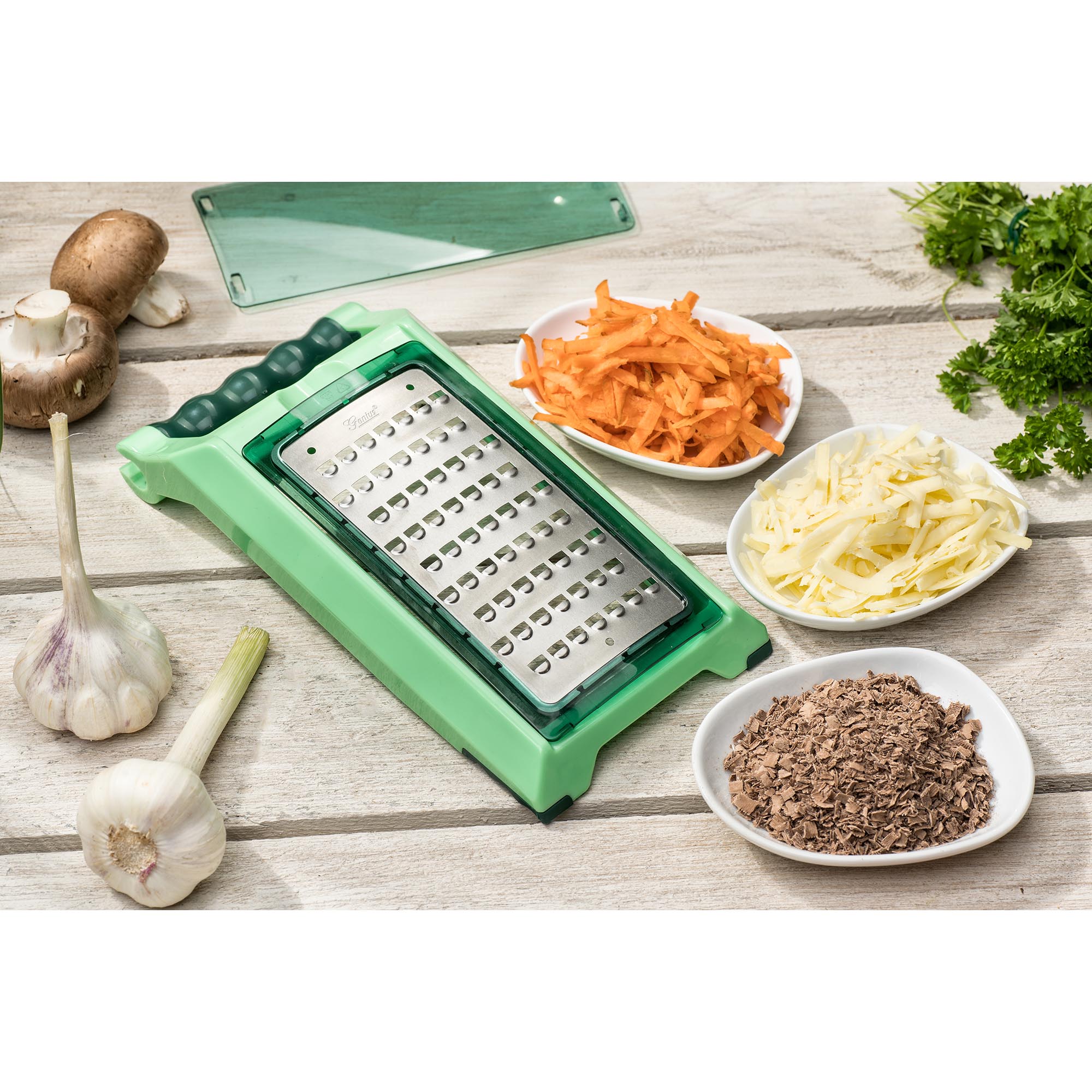 GENIUS Nicer Dicer Chef Professional Set 23-teilig grün Multifunktions-Schneider