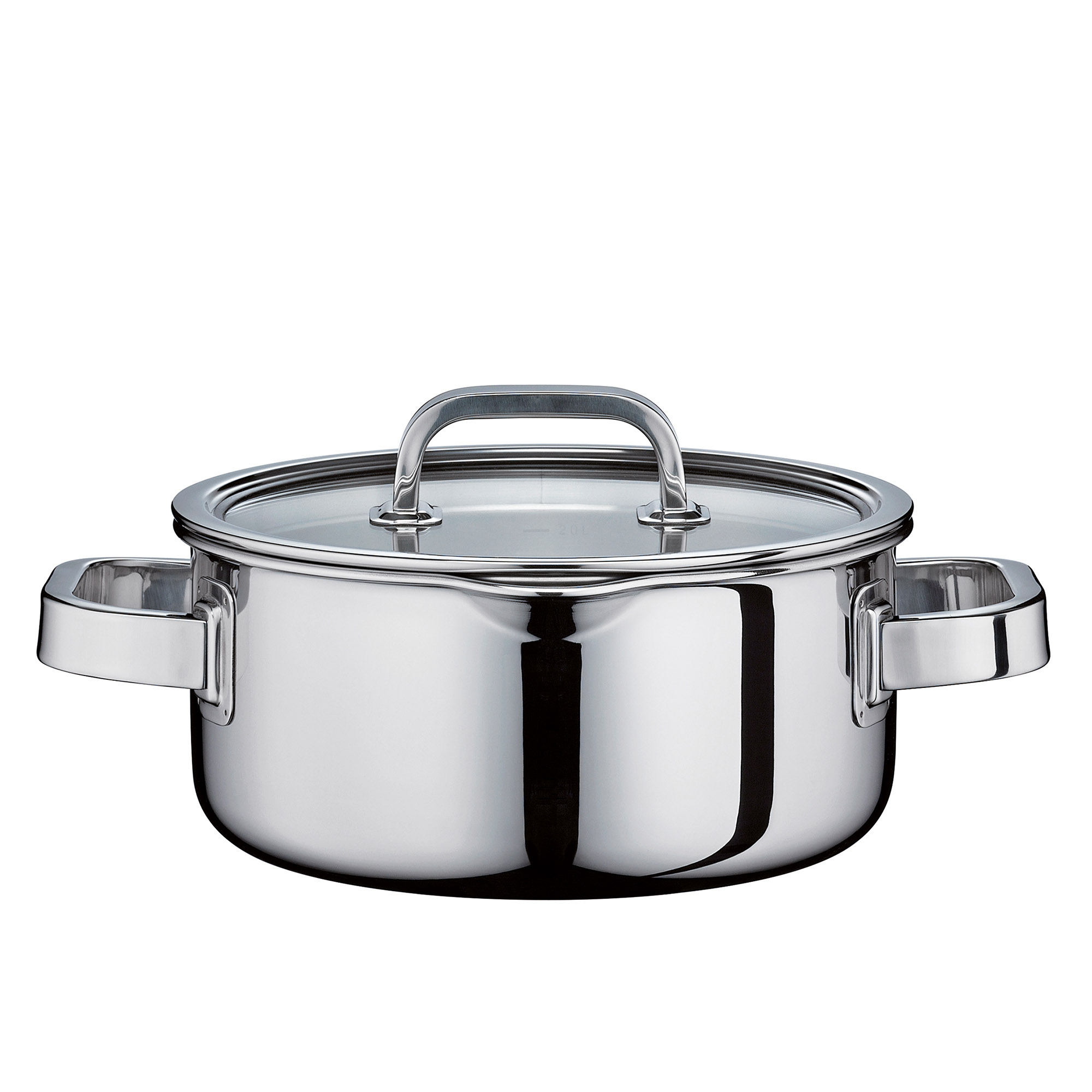 SPRING Bratentopf FINESSE2+ mit Glasdeckel 20 cm 2,7 Liter INDUKTION