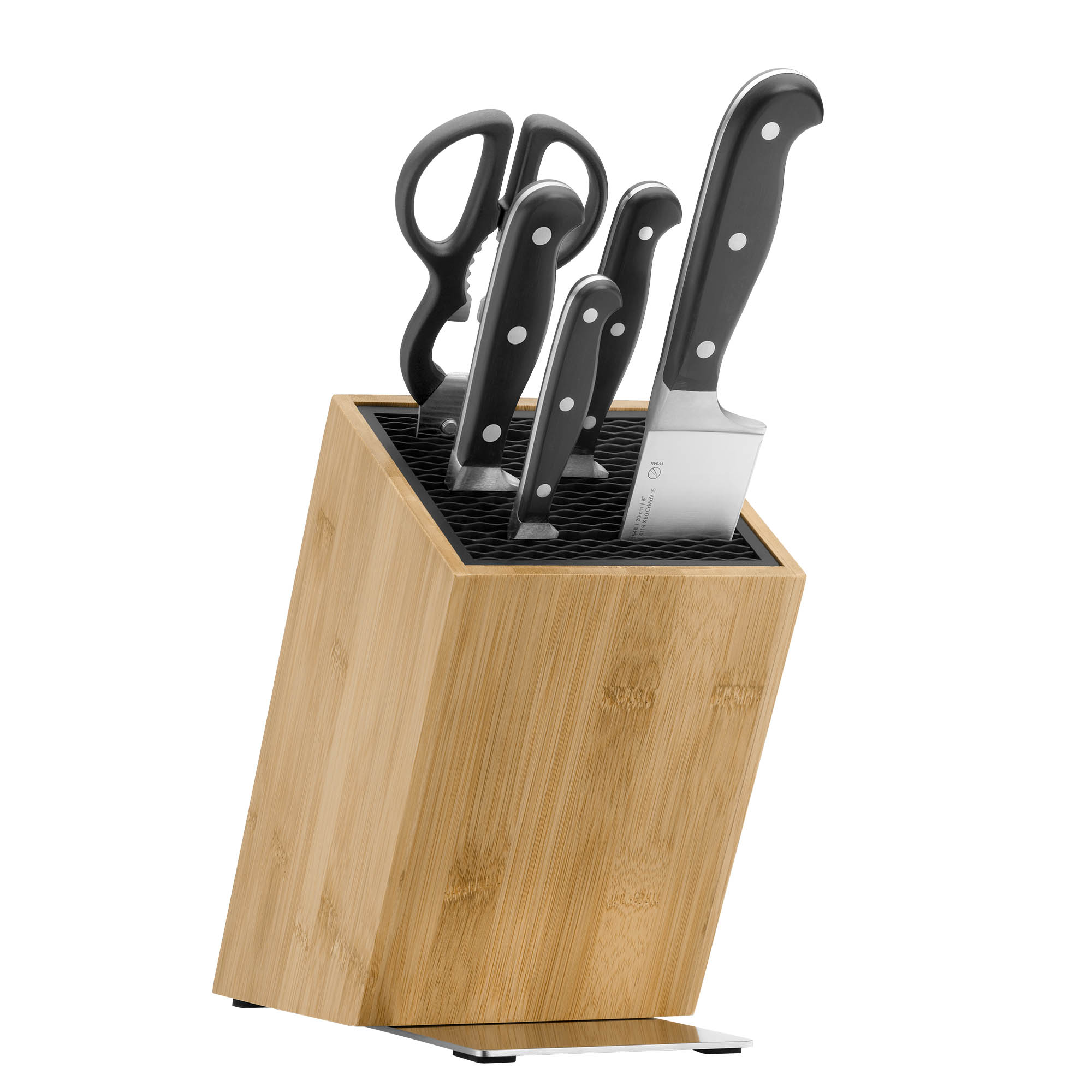 WMF Messerblock bestückt SPITZENKLASSE PLUS 6-teilig mit FlexTec Messerblock