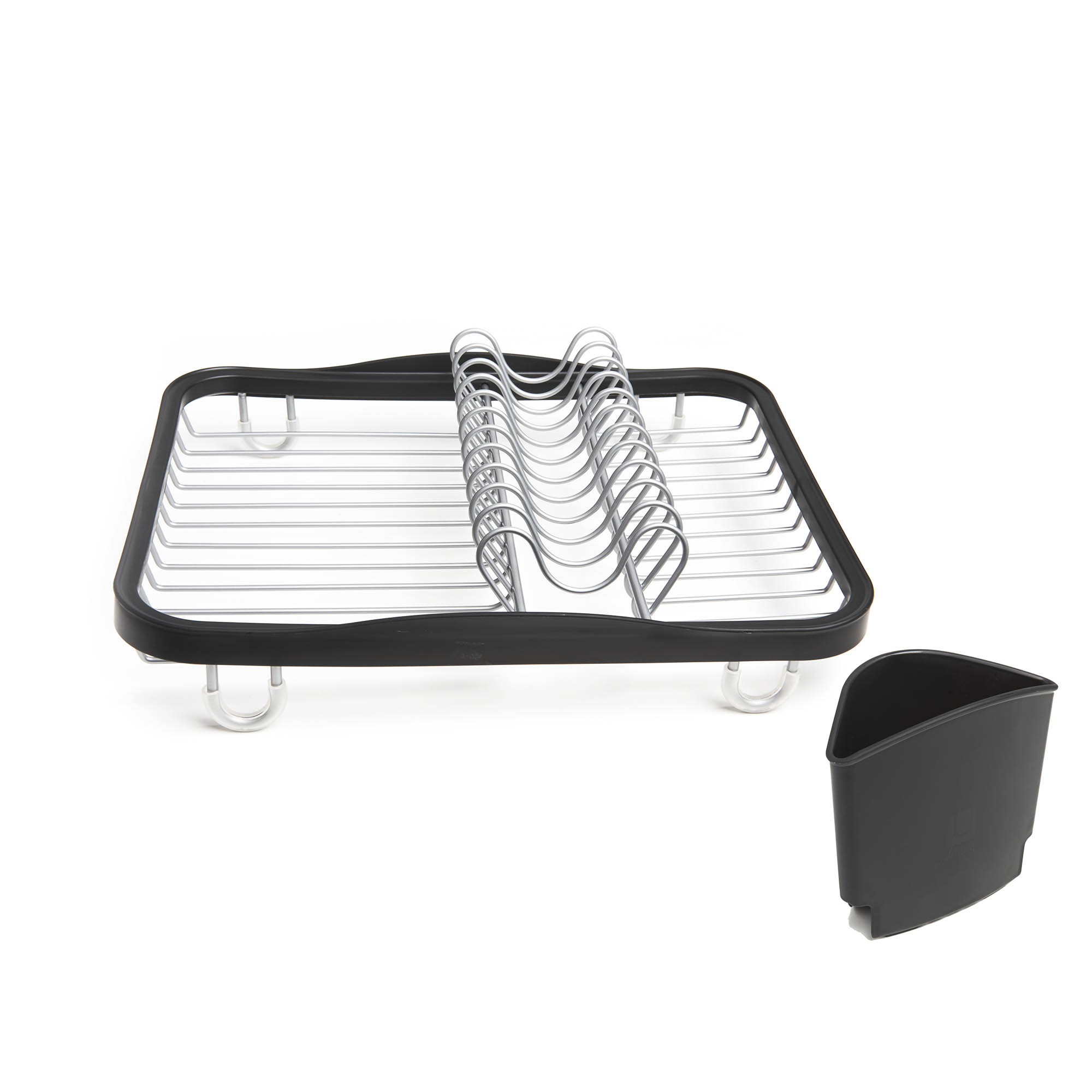 UMBRA SINKIN draining rack with removable cutlery basket