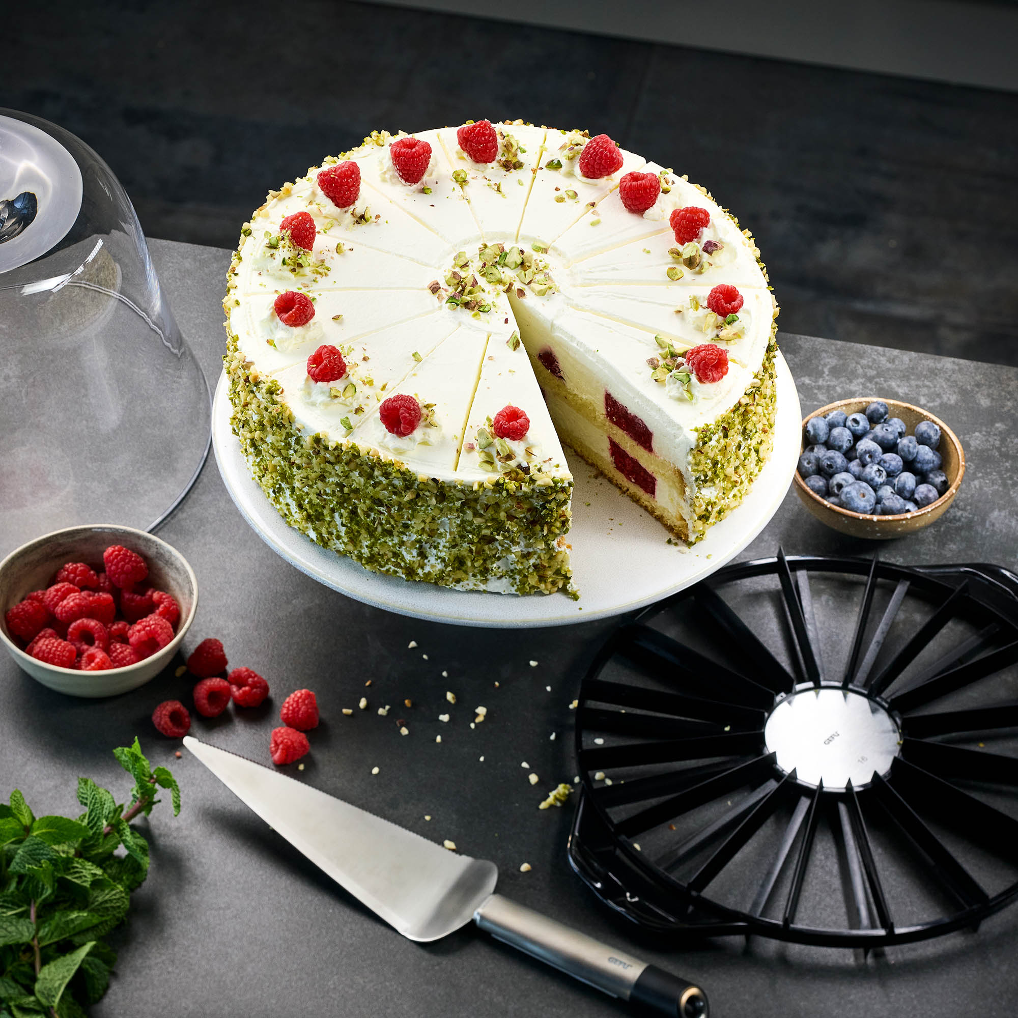 GEFU cake divider DIVIDO 26.5 cm for 14 / 16 pieces