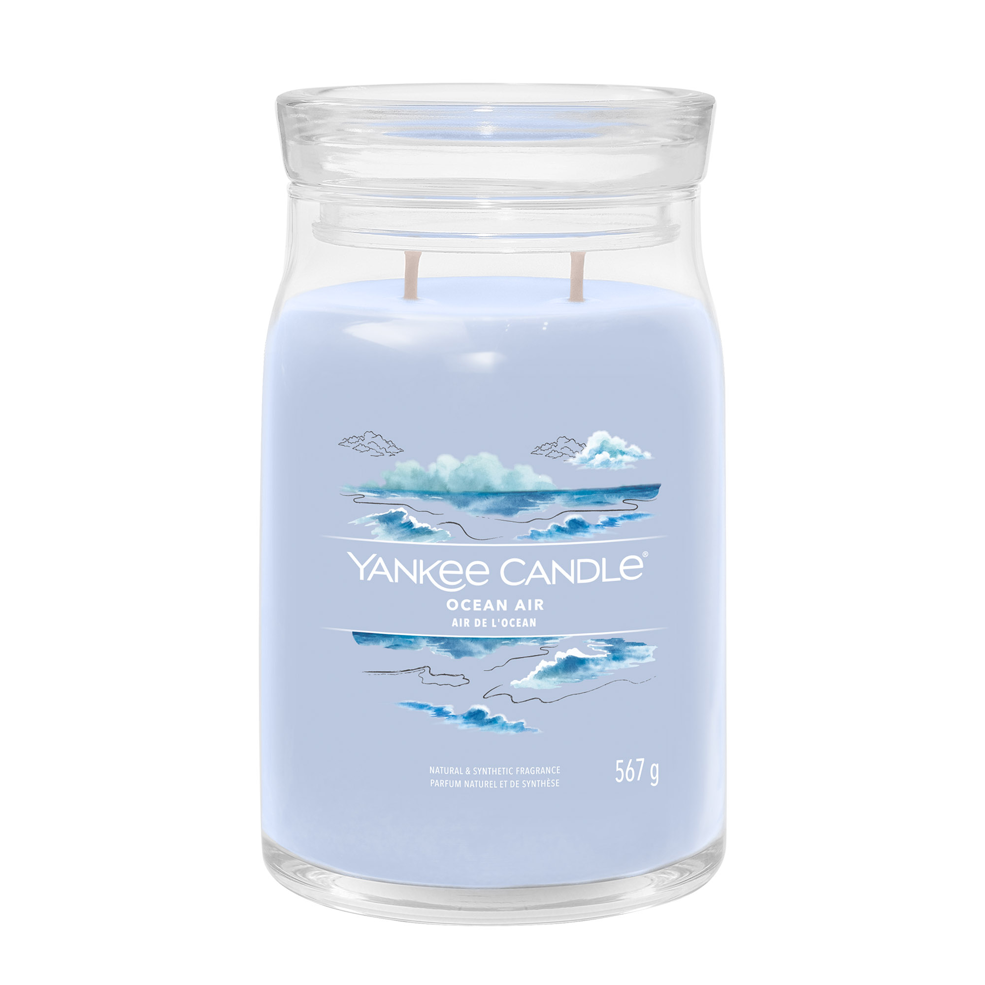 YANKEE CANDLE Große Signature Kerze OCEAN AIR 567 g Duftkerze