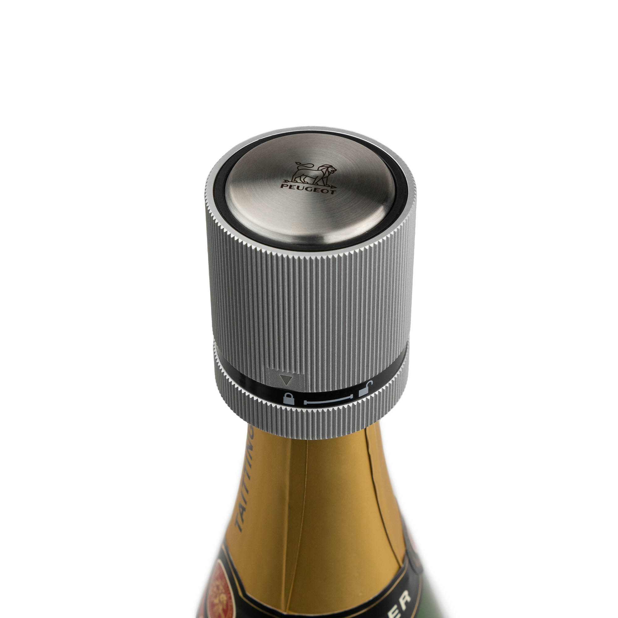 PEUGEOT Champagne stopper Bottle stopper LINE Light aluminium