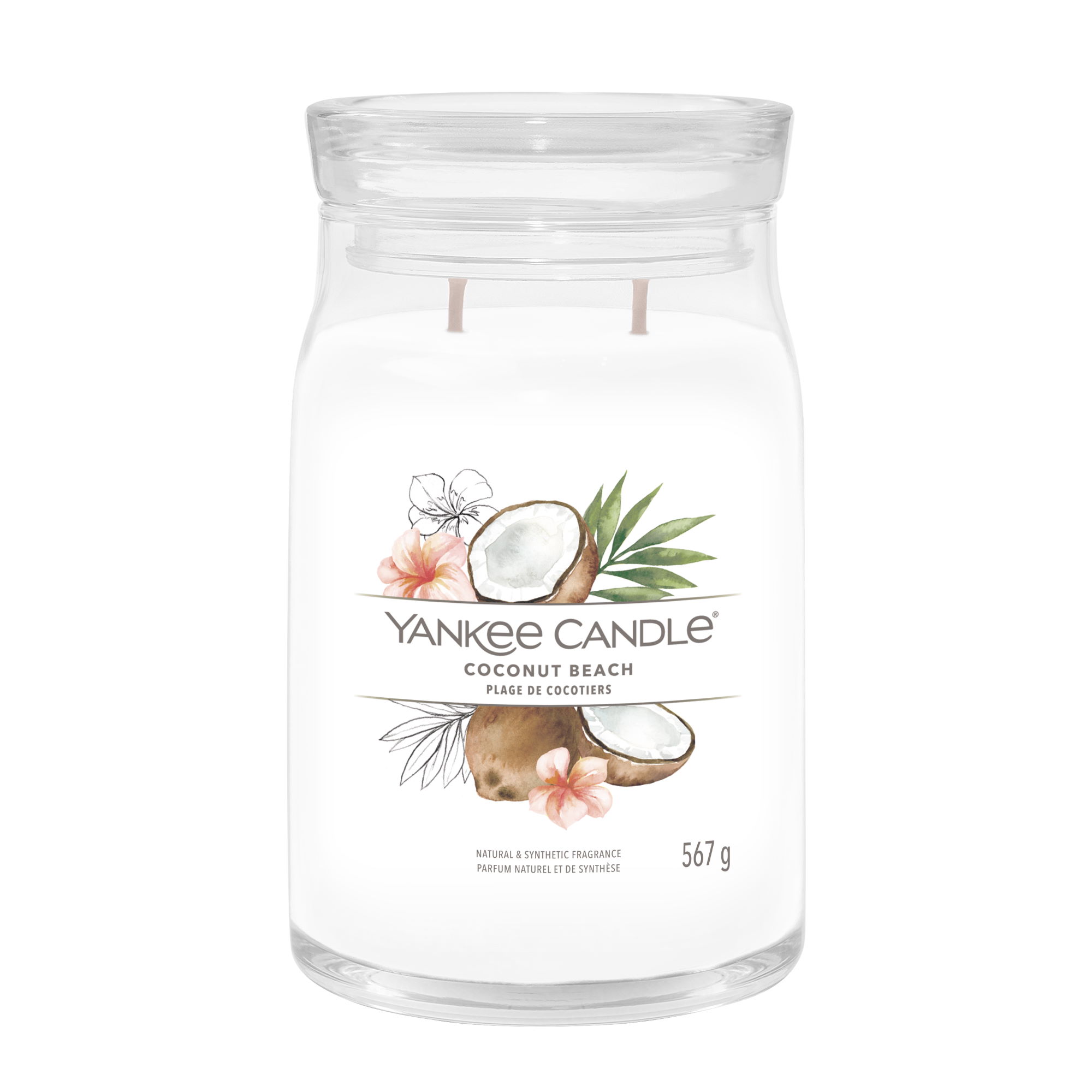 YANKEE CANDLE Große Signature Kerze COCONUT BEACH 567 g Duftkerze