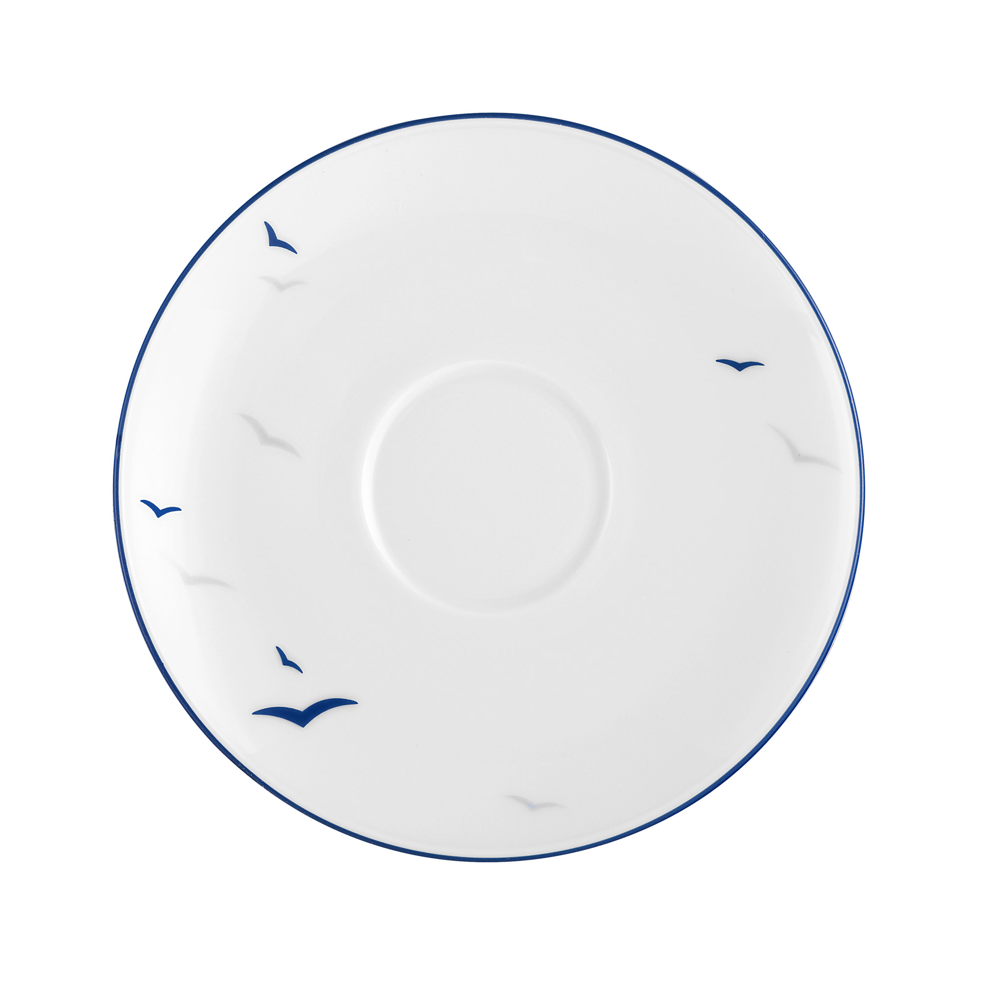 Königlich Tettau WORPSWEDE Rügen 4164 Teeuntertasse 13,5 cm 6 Stück