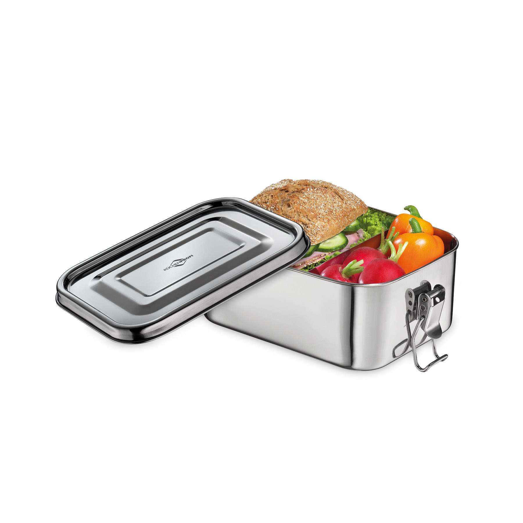 KÜCHENPROFI Lunchbox CLASSIC Edelstahl 17,5 x 13 cm Lunch-Box Brotdose