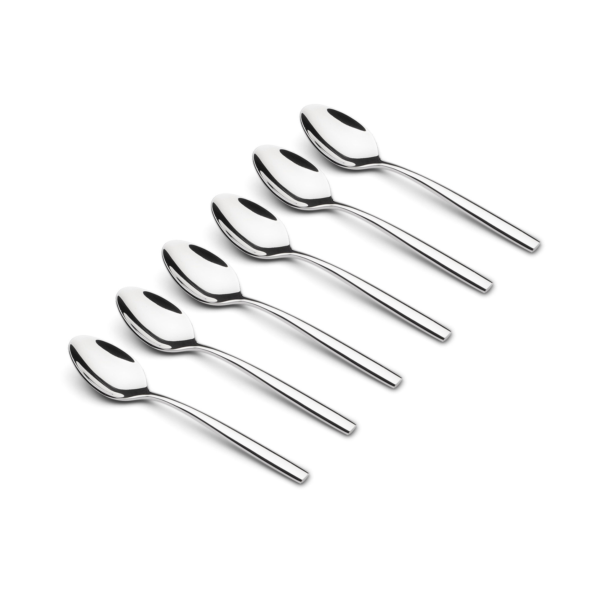 WEIS Besteck PURO Set mit 6 Espressolöffeln Edelstahl poliert