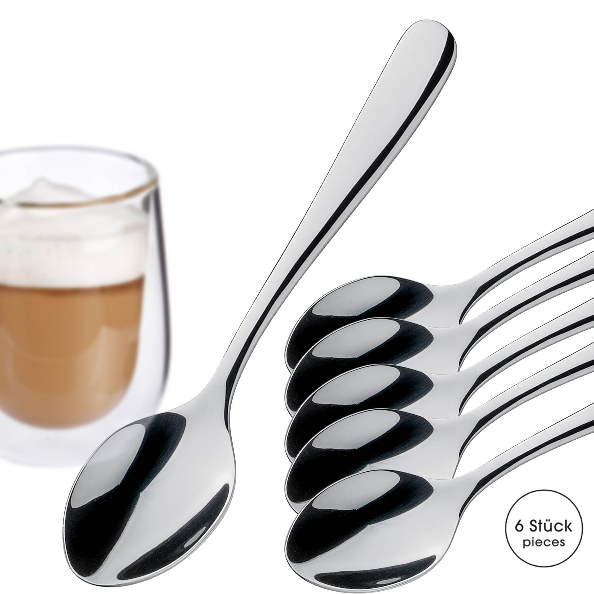 CILIO Cappuccinolöffel ROMA 6er-Set