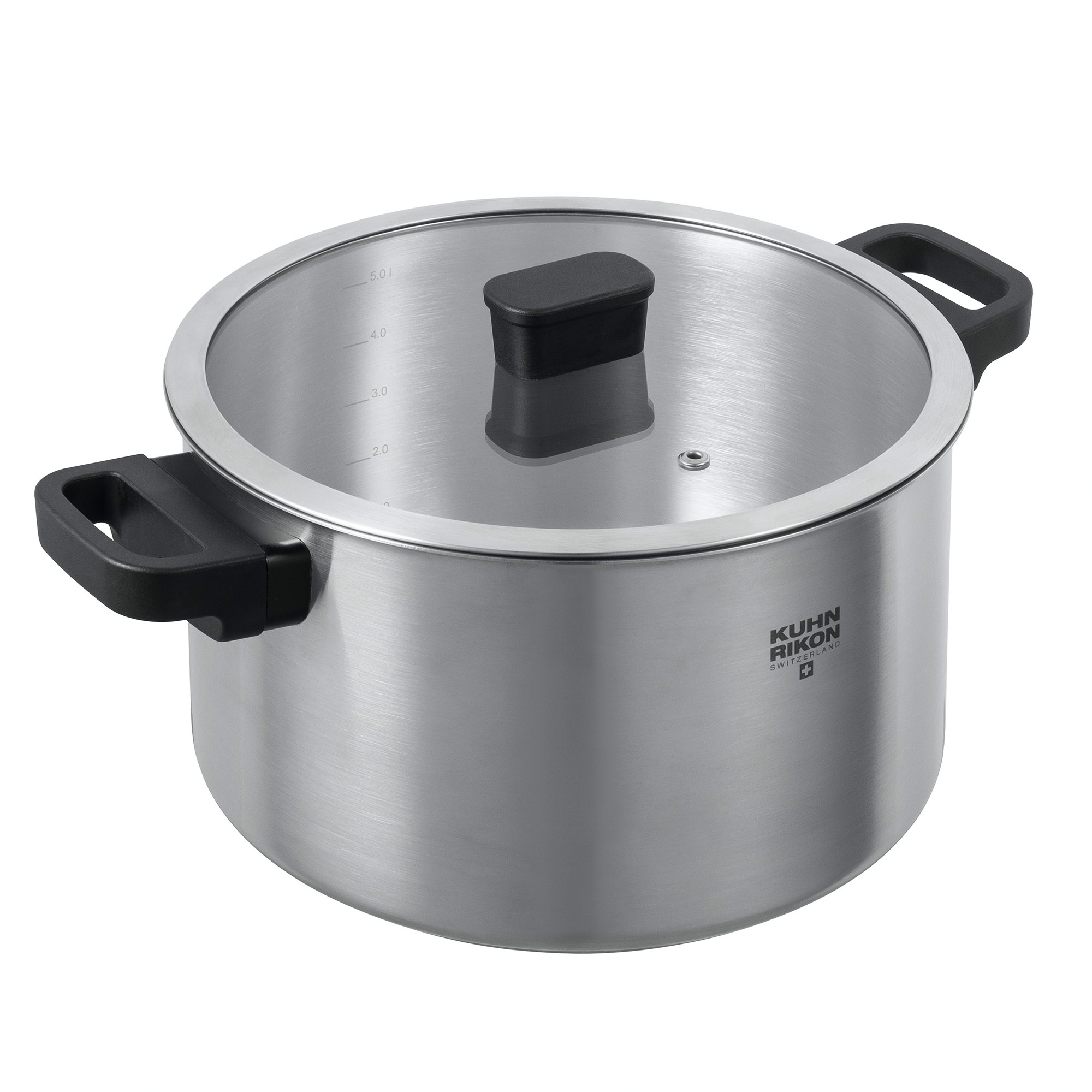 KUHN RIKON Kochtopf LOCARNO 24 cm 6,0 Liter mit Glasdeckel