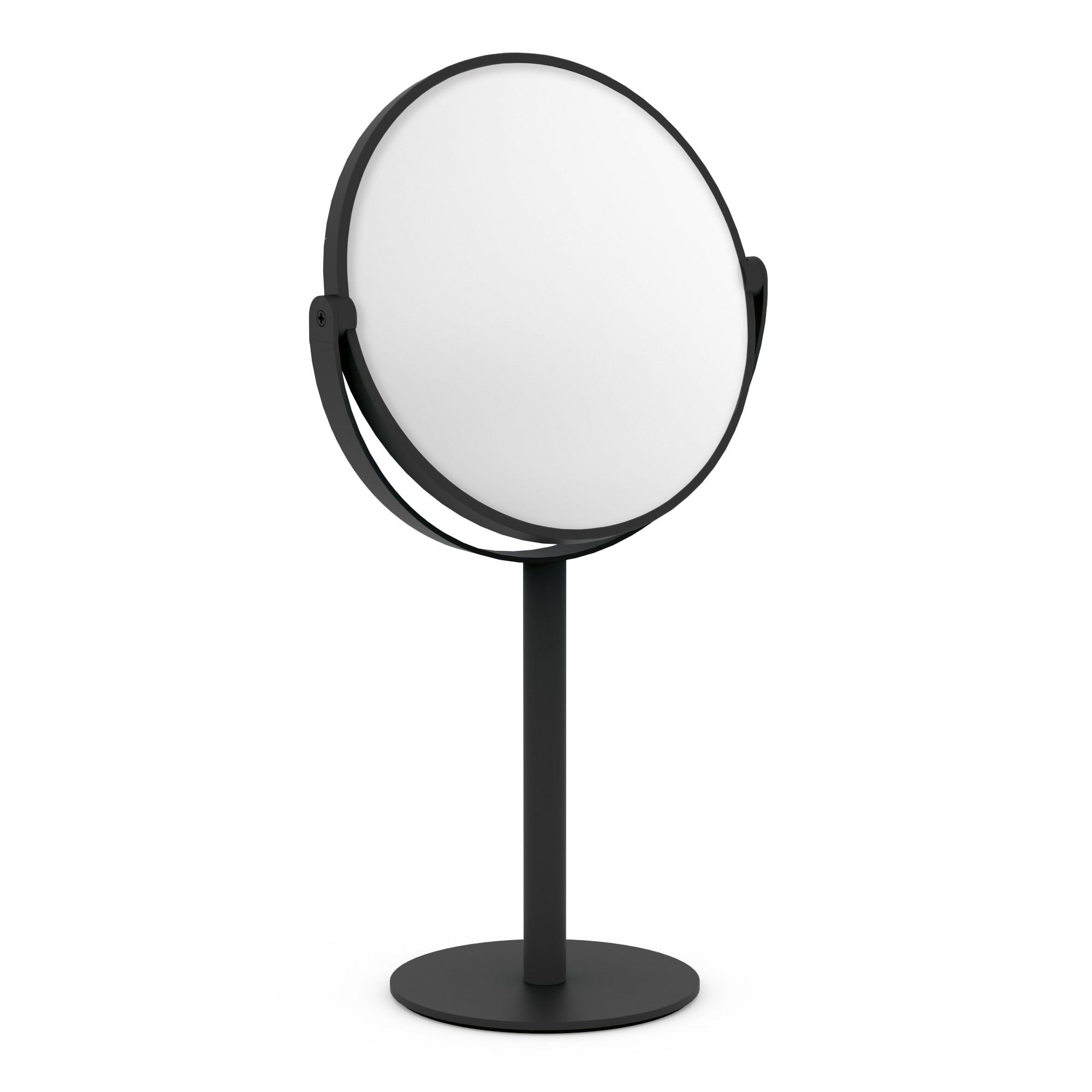 ZACK Kosmetikspiegel OLOMO 17 cm beidseitige Spiegelfläche Edelstahl schwarz